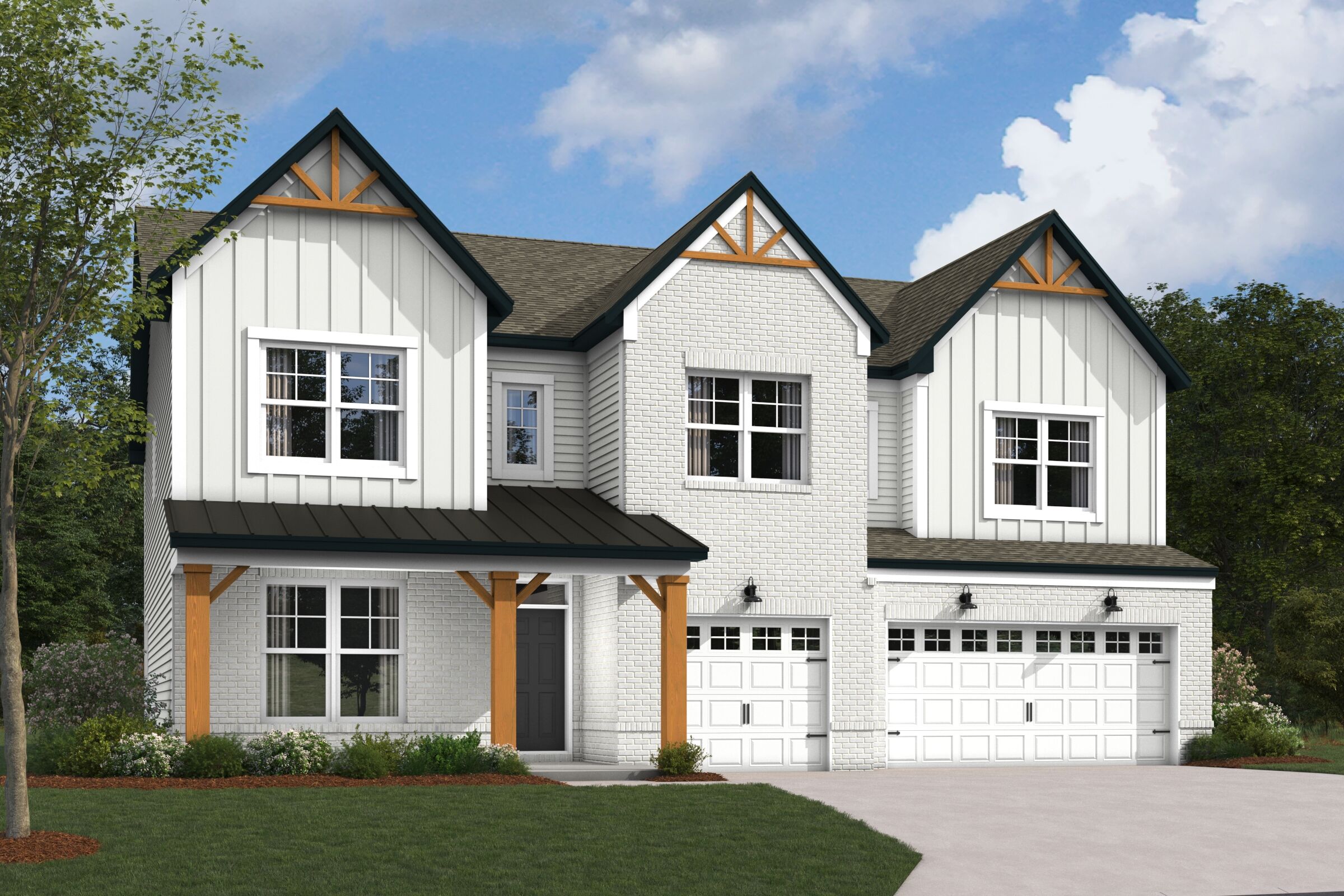 Ainsley II Elevation G with Optional Brick