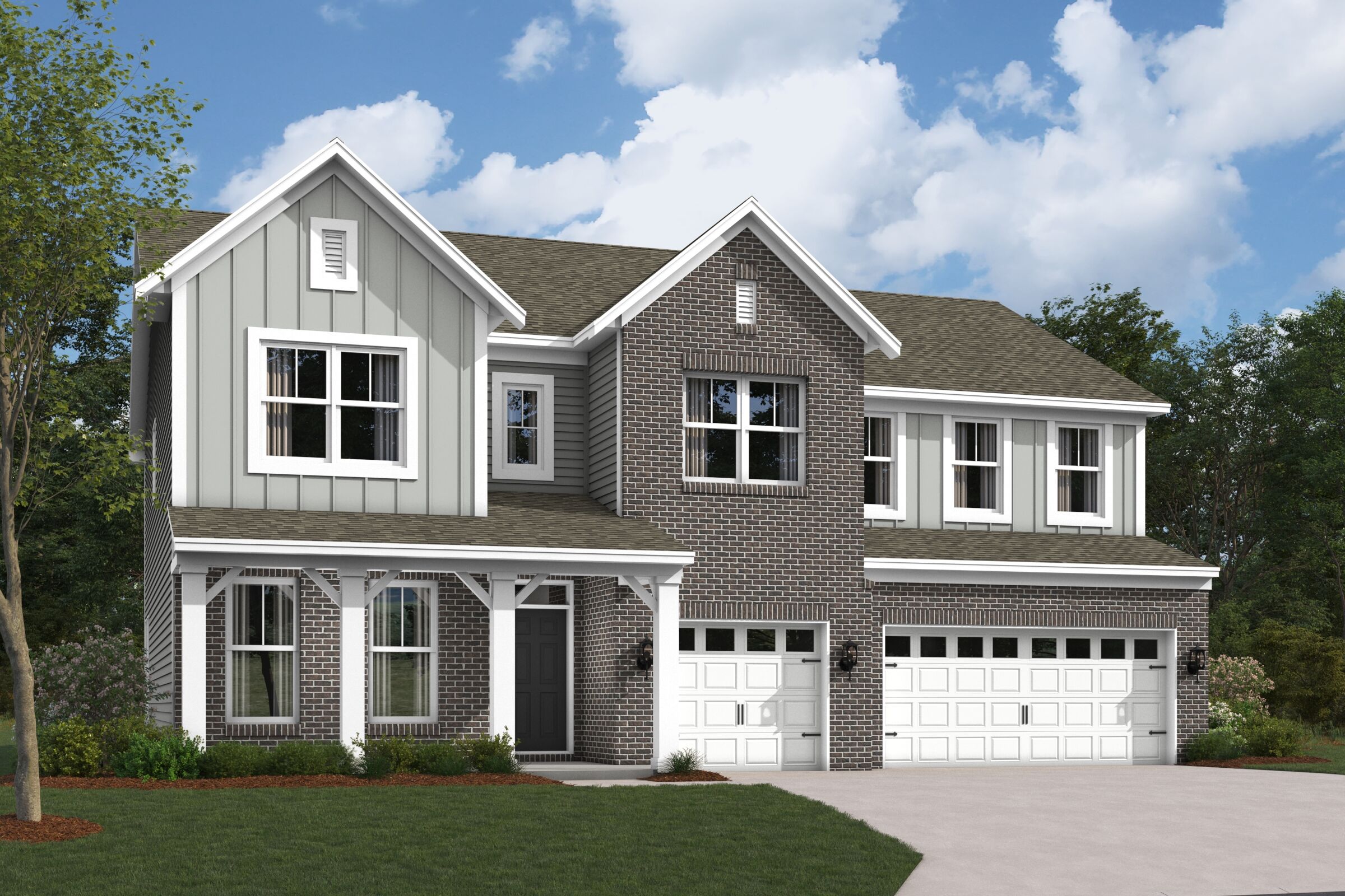Ainsley II Elevation A with Optional Brick