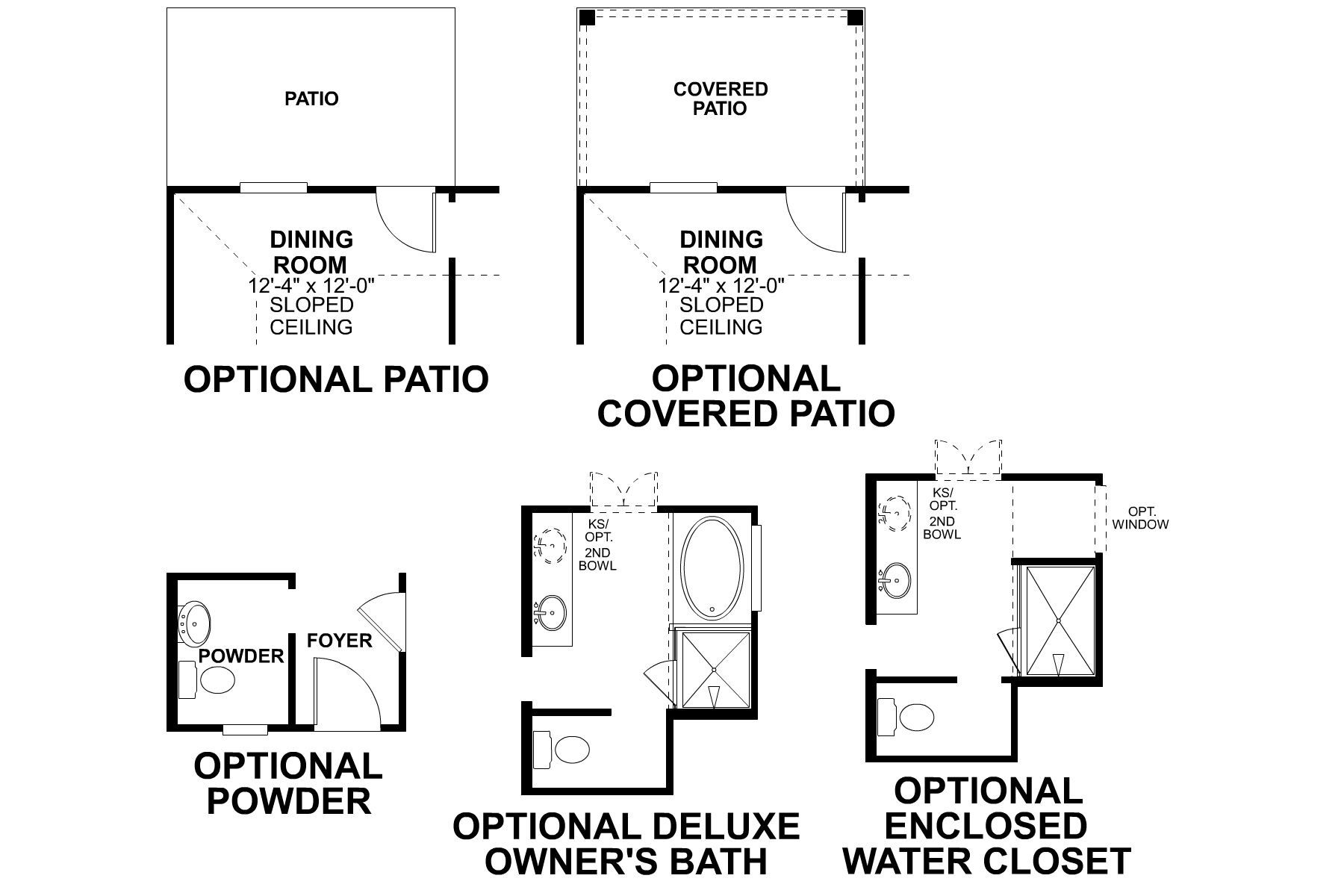 Boxwood First Floor Options