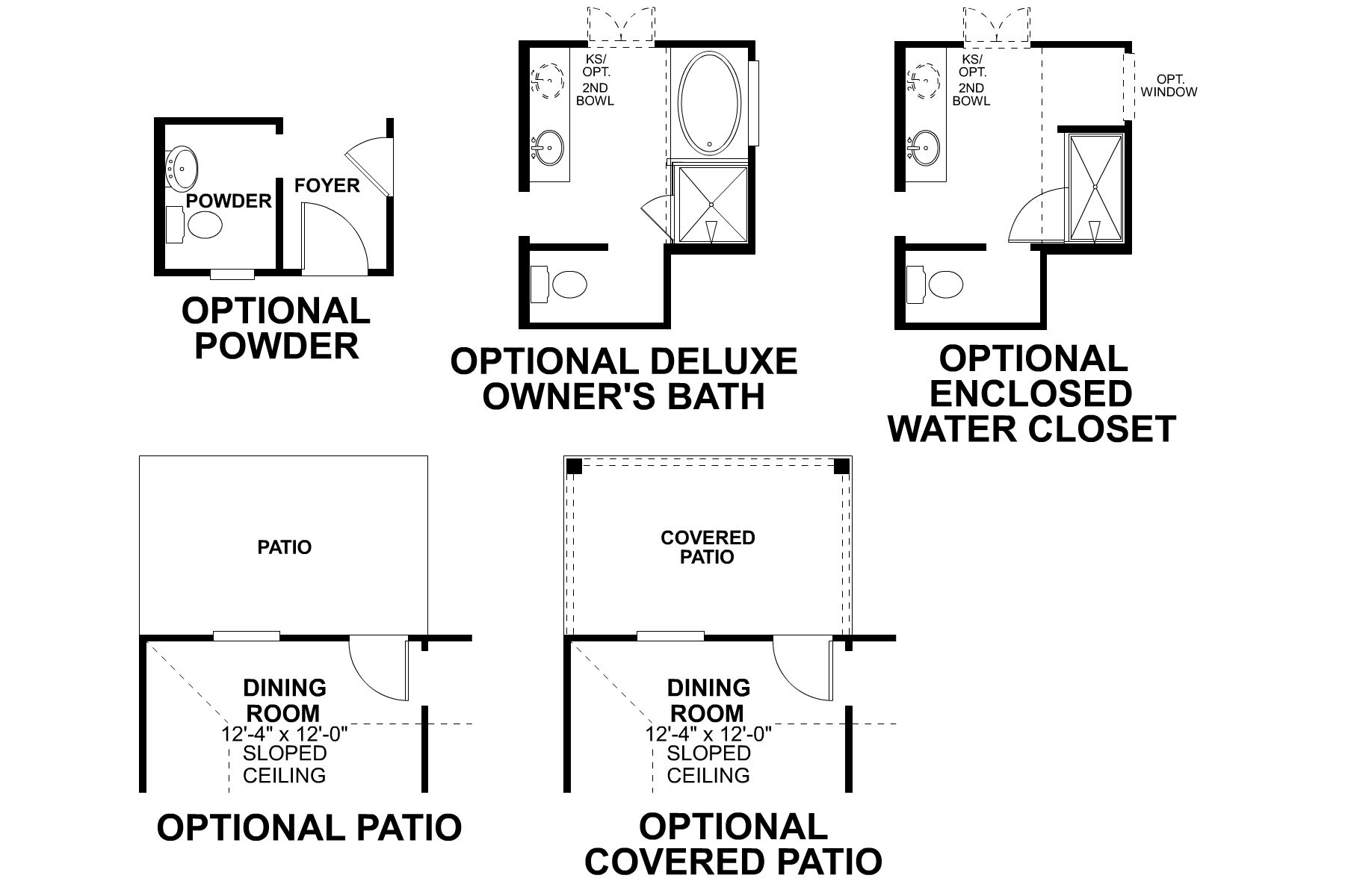 Boxwood First Floor Options