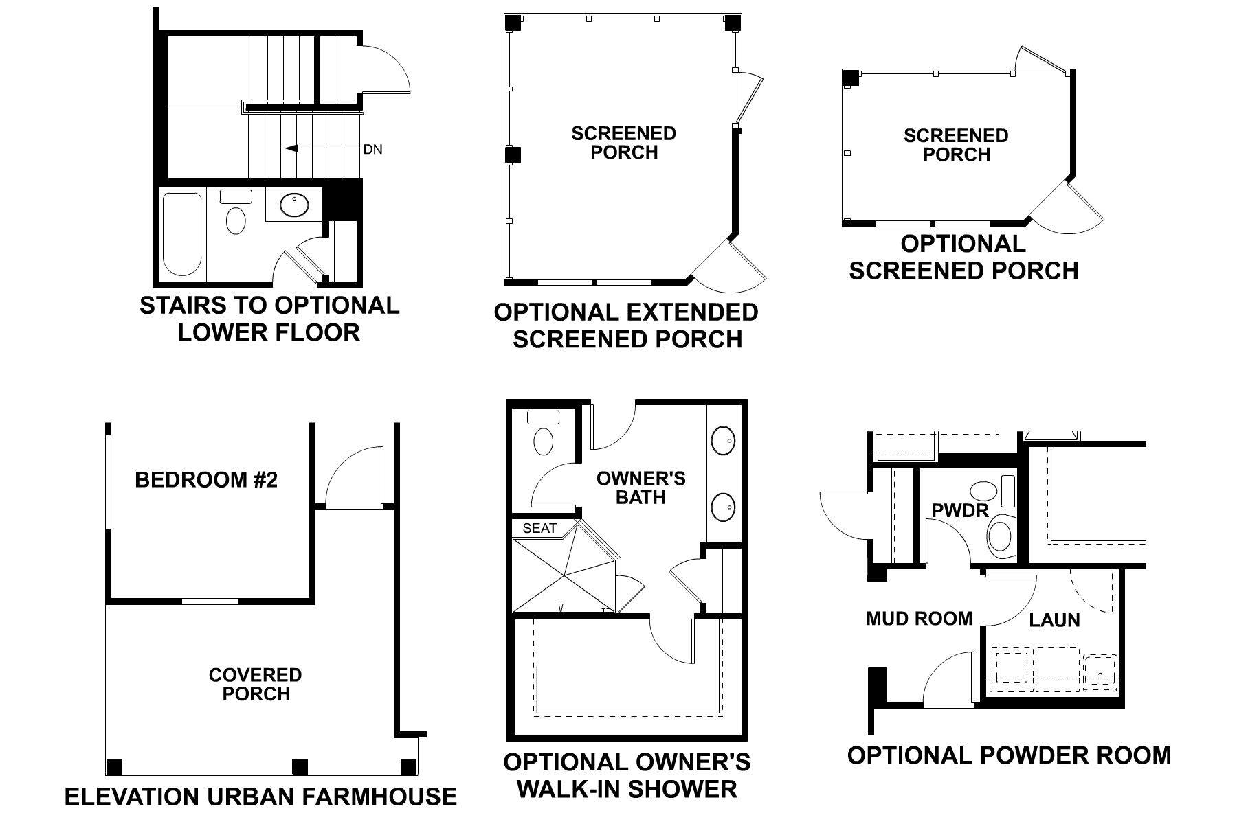 Ballard - First Floor Options