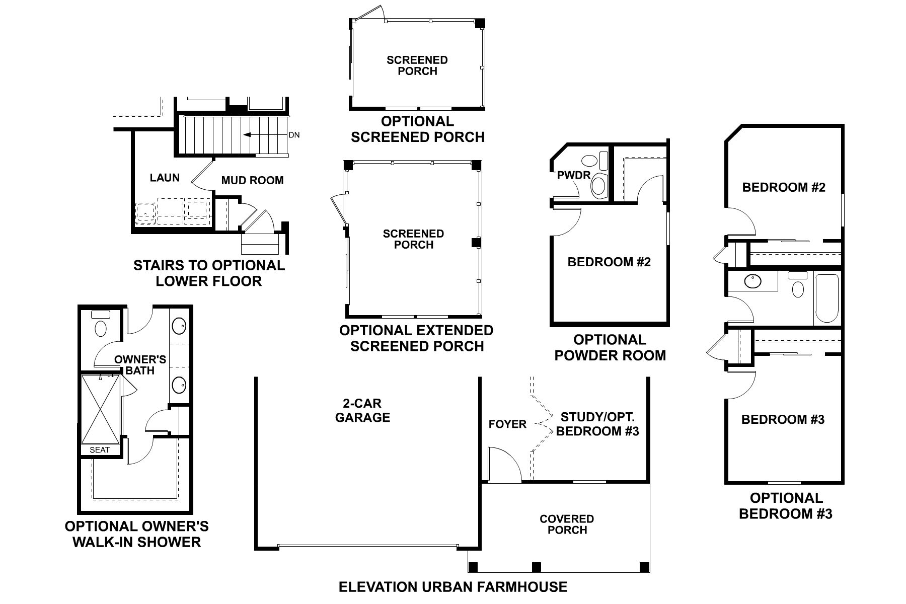 Colton - First Floor Options