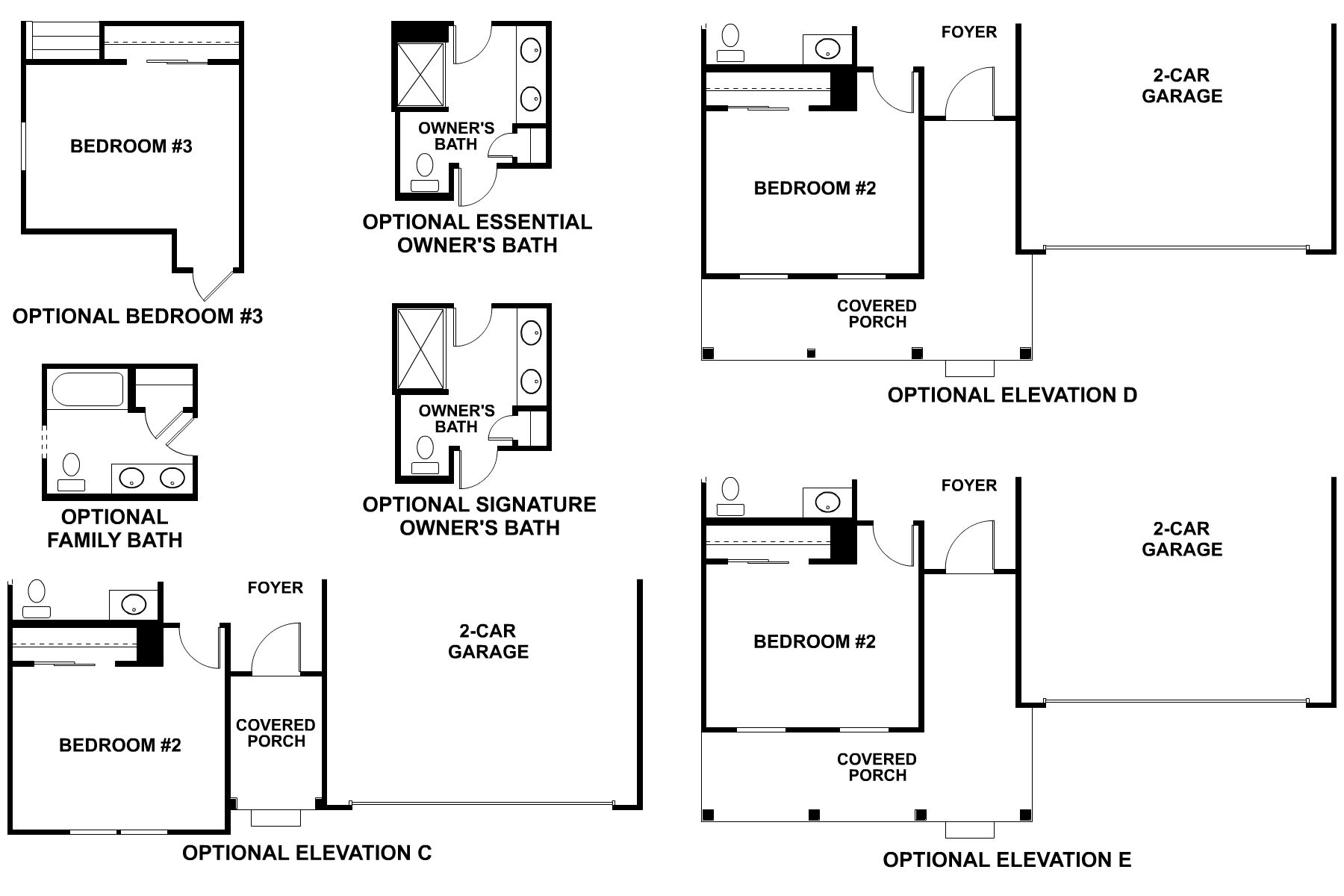 Maxfield - First Floor Options