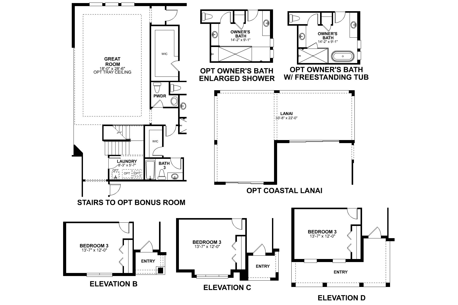 Corina First Floor Options