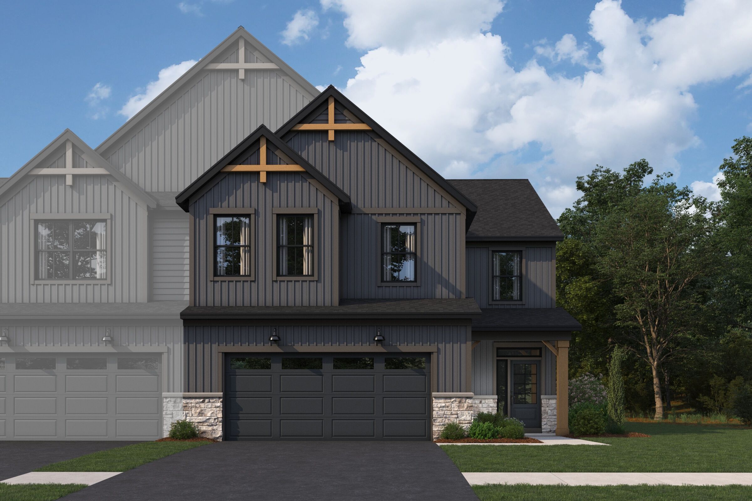 Danbury II Elevation Urban Farmhouse