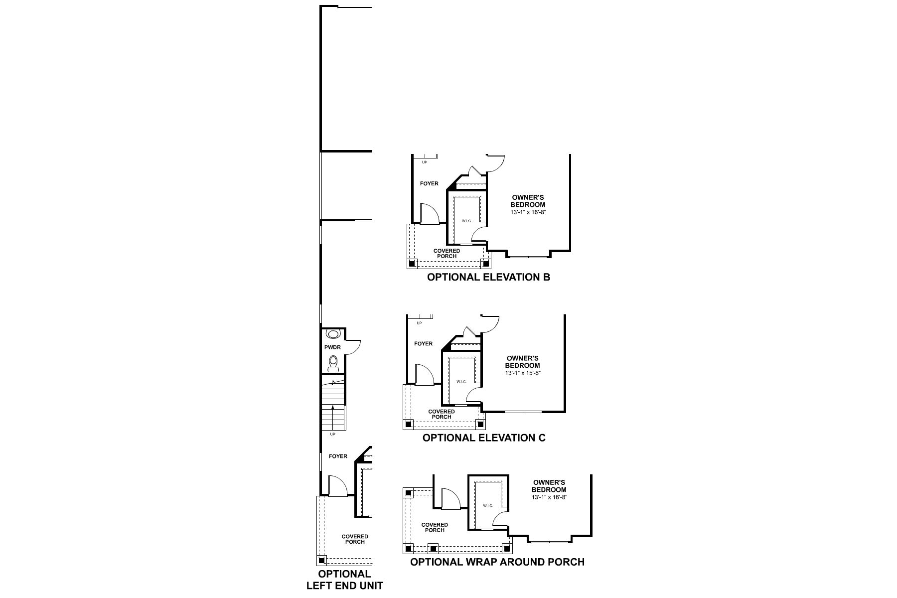 Whitmore First Floor Options