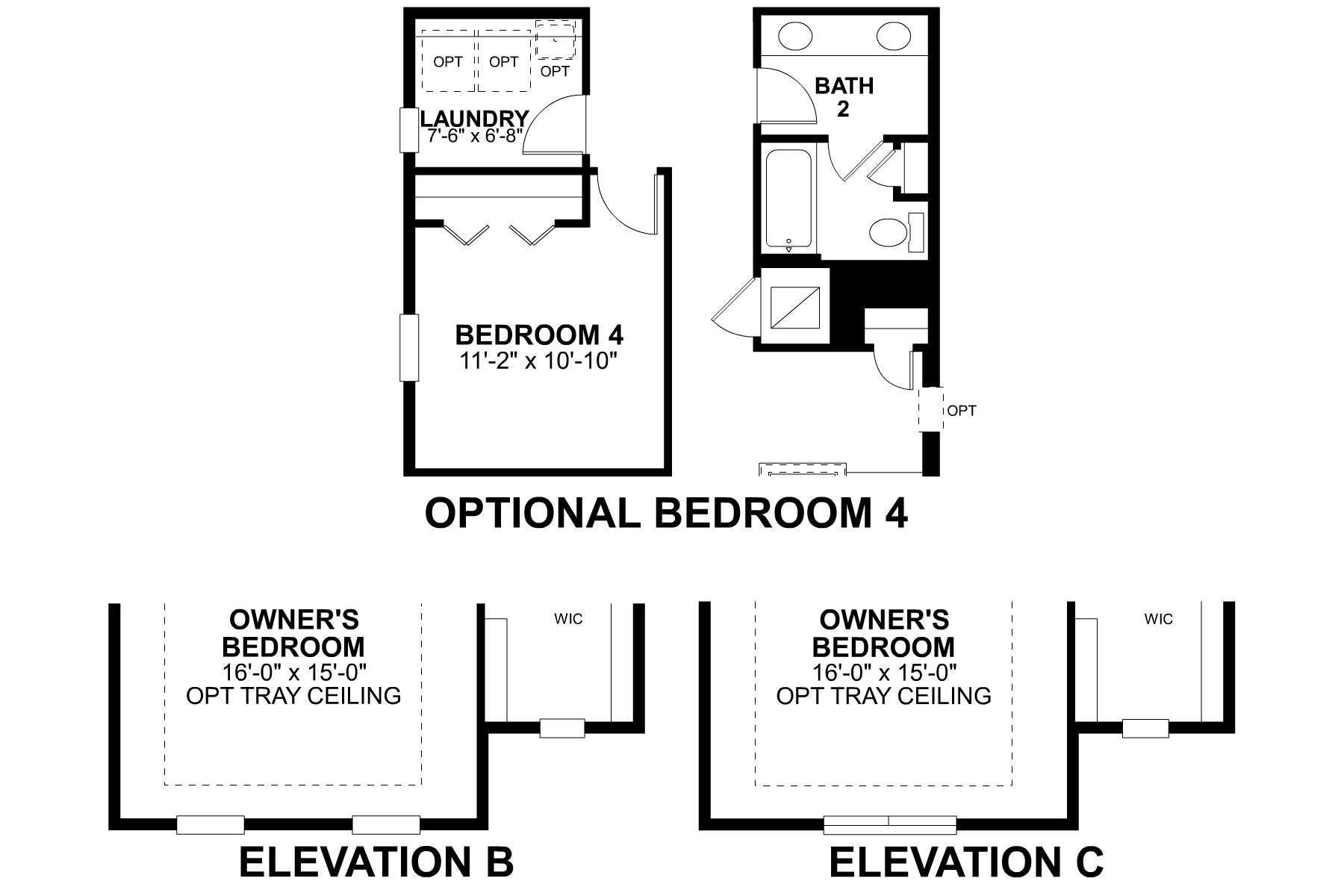 Sebring Second Floor Options