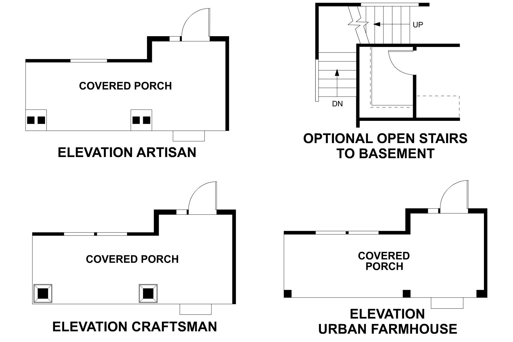 Easton - First Floor Options