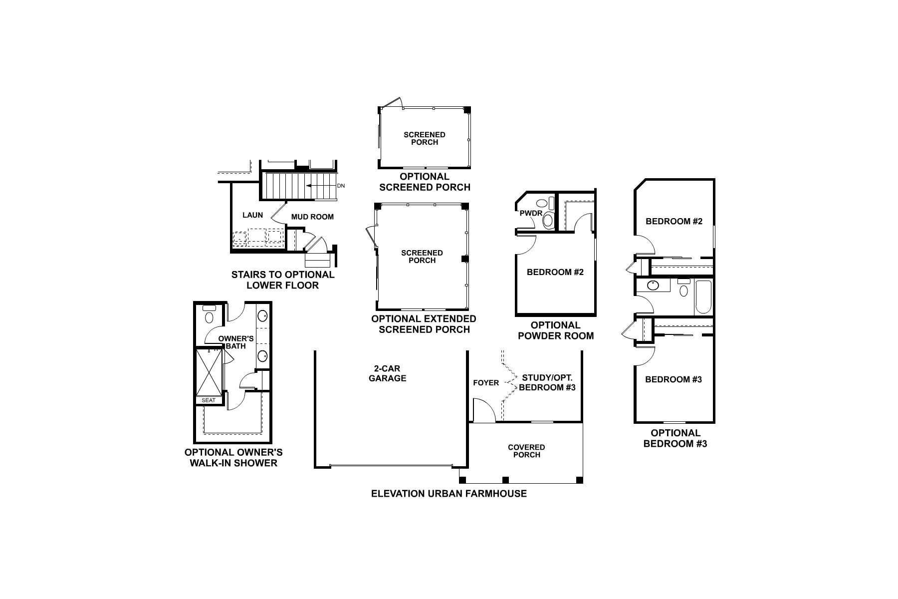 Colton - First Floor Options