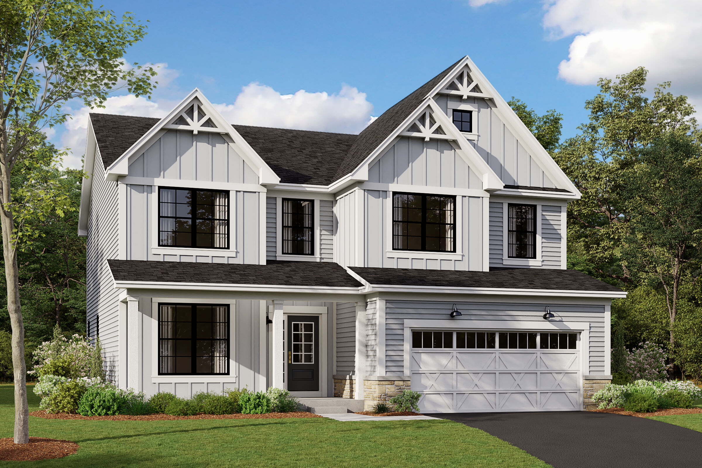 Easton Elevation Urban Farmhouse