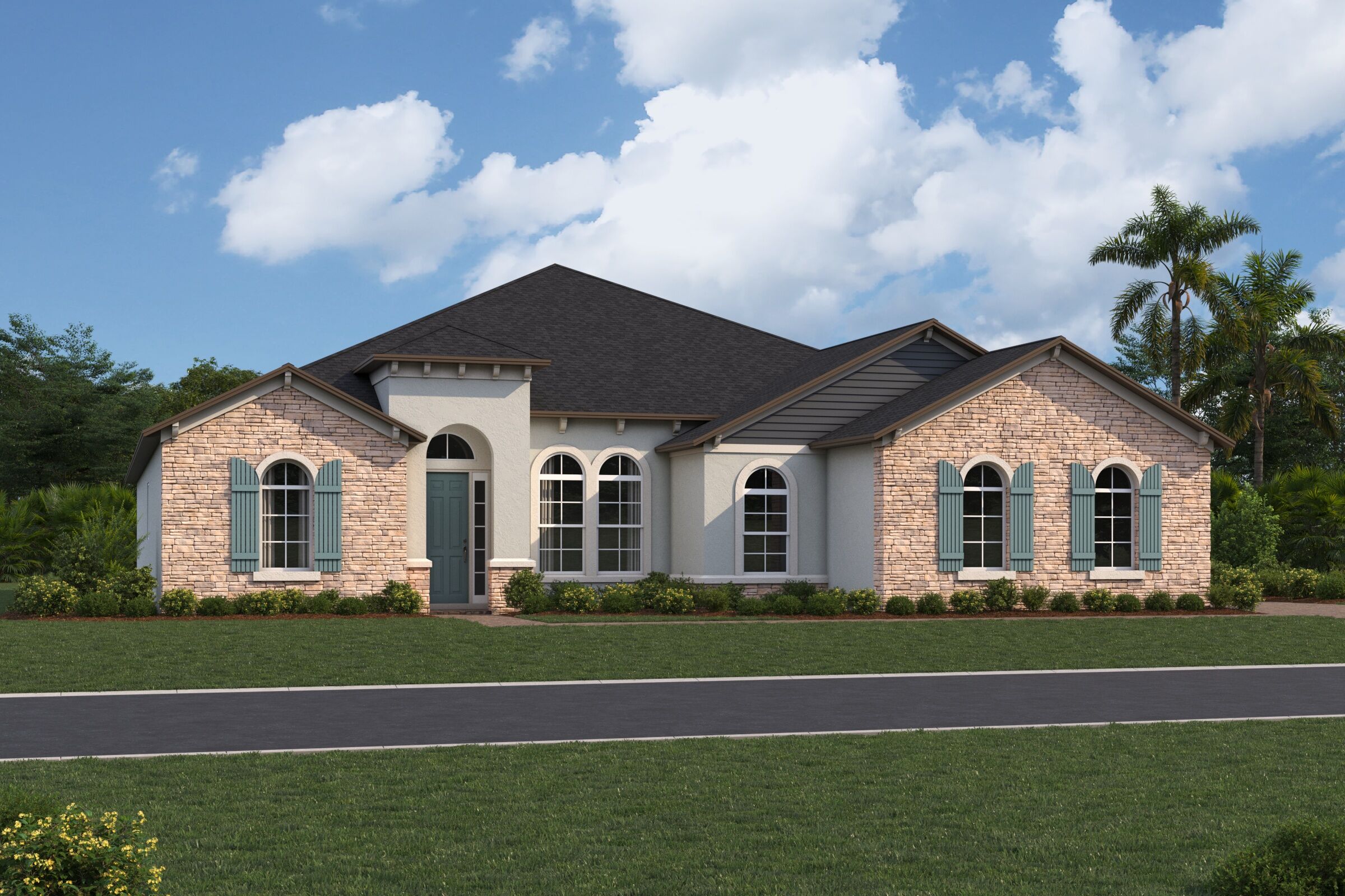 Brookhaven Elevation Solaceatcornerlake