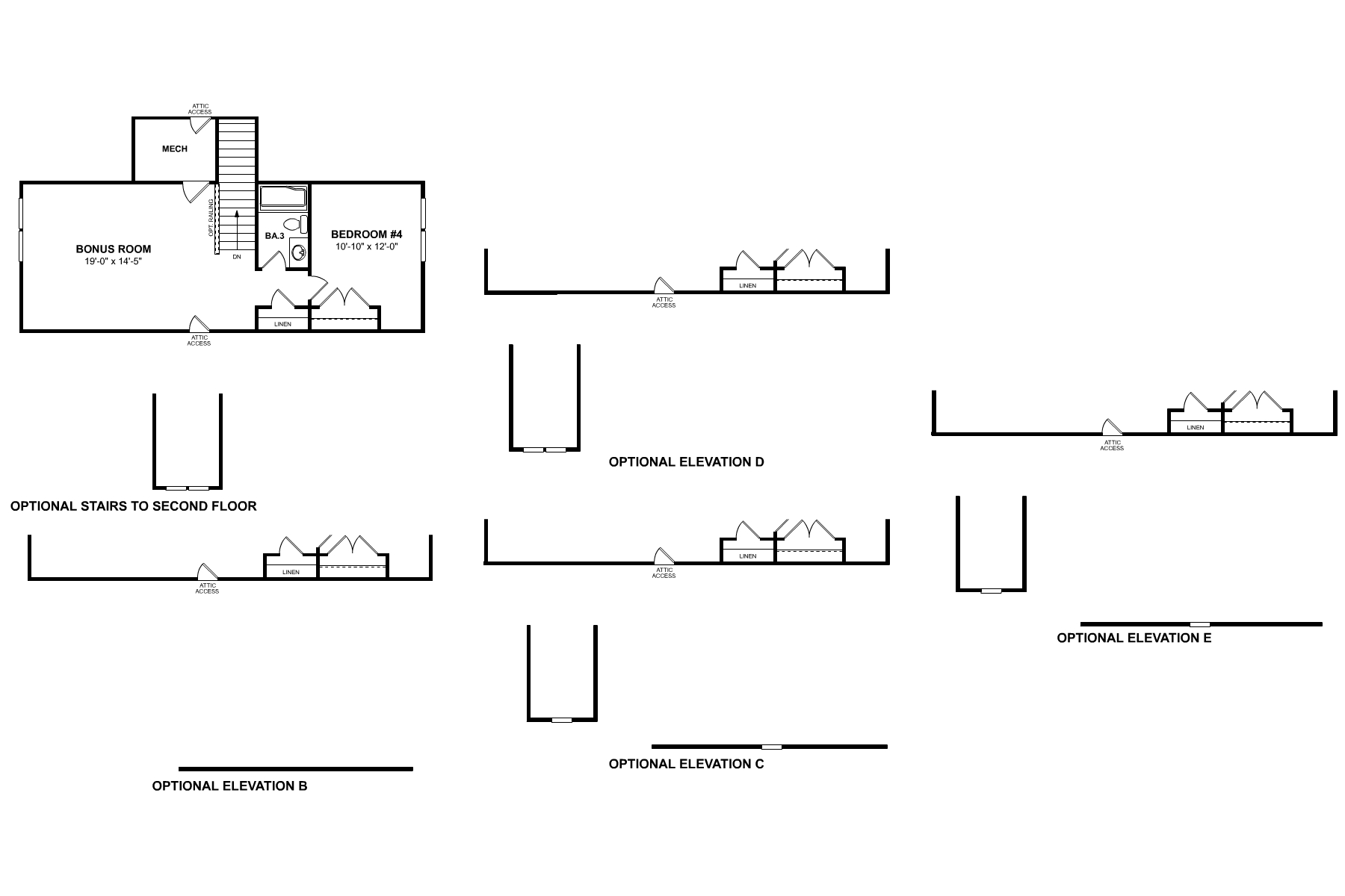 Meadow Second Floor Options