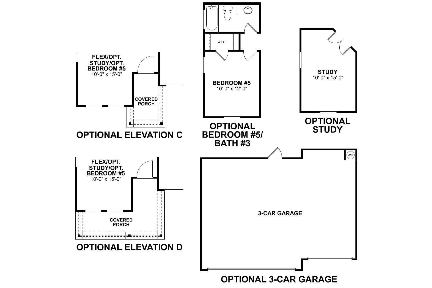 Whitley First Floor Options