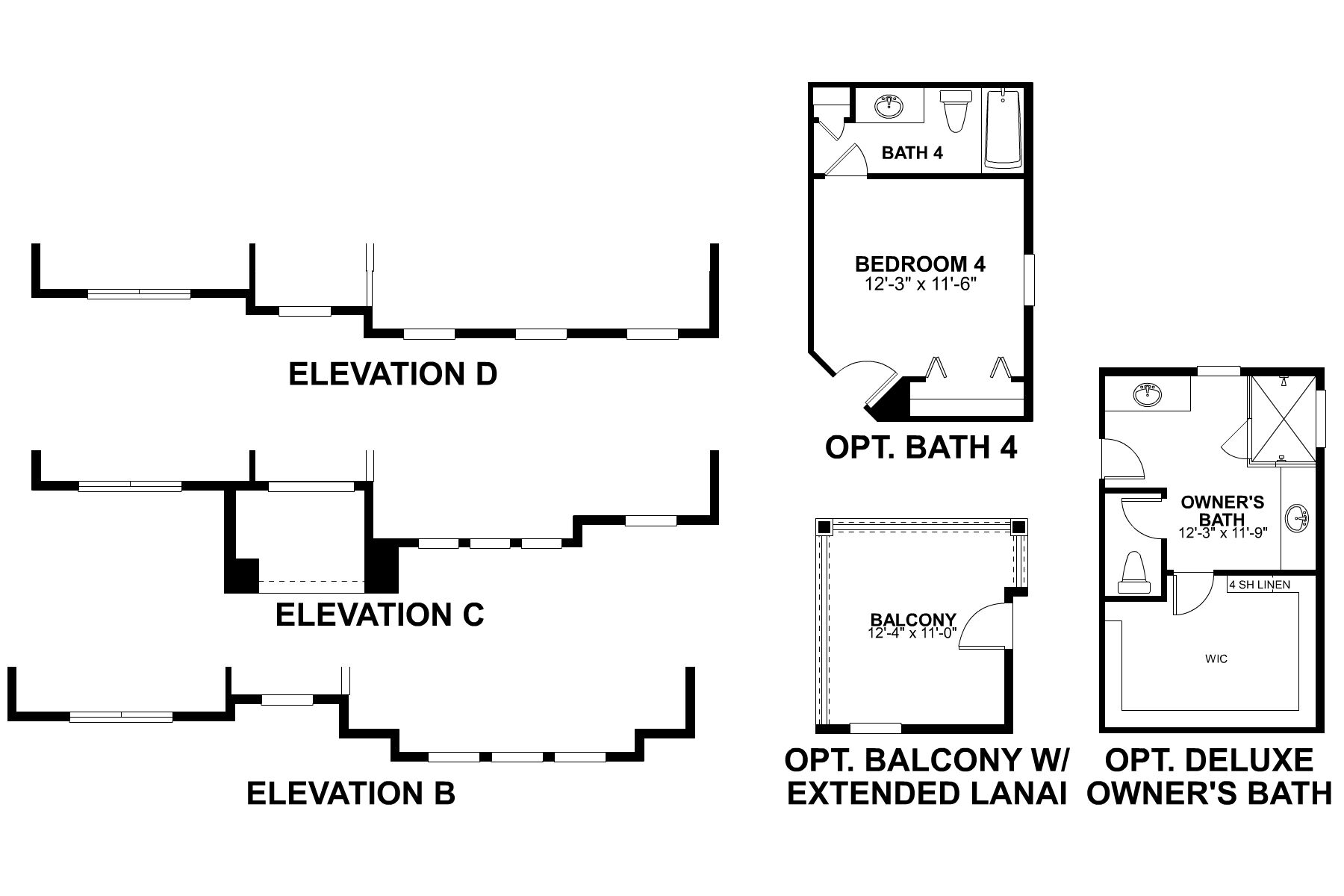 Sonoma Second Floor Options