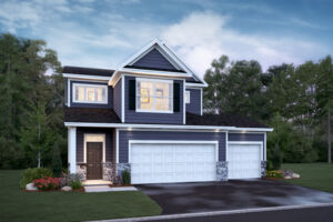 Bradley Elevation A, 3-Car, Optional Stone