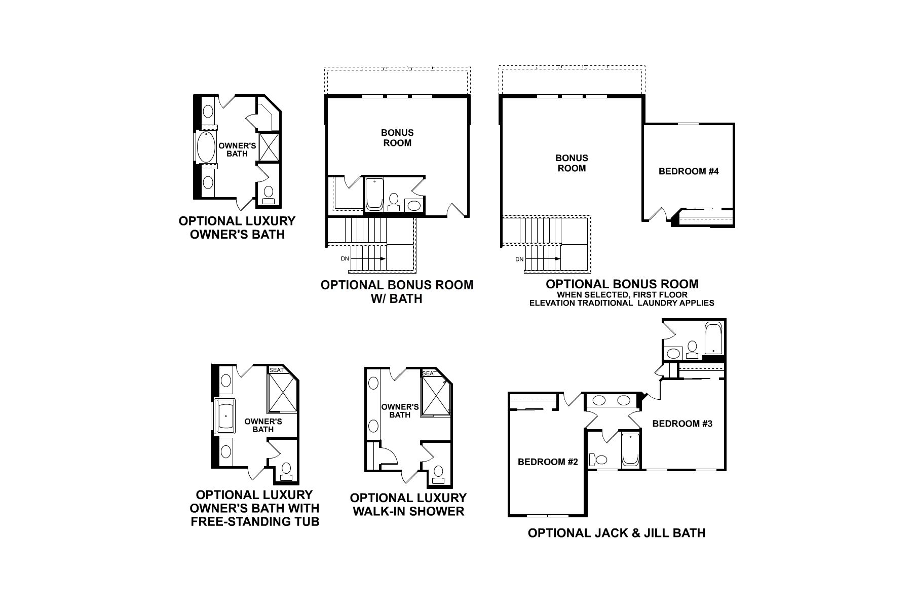 Hudson Second Floor Options