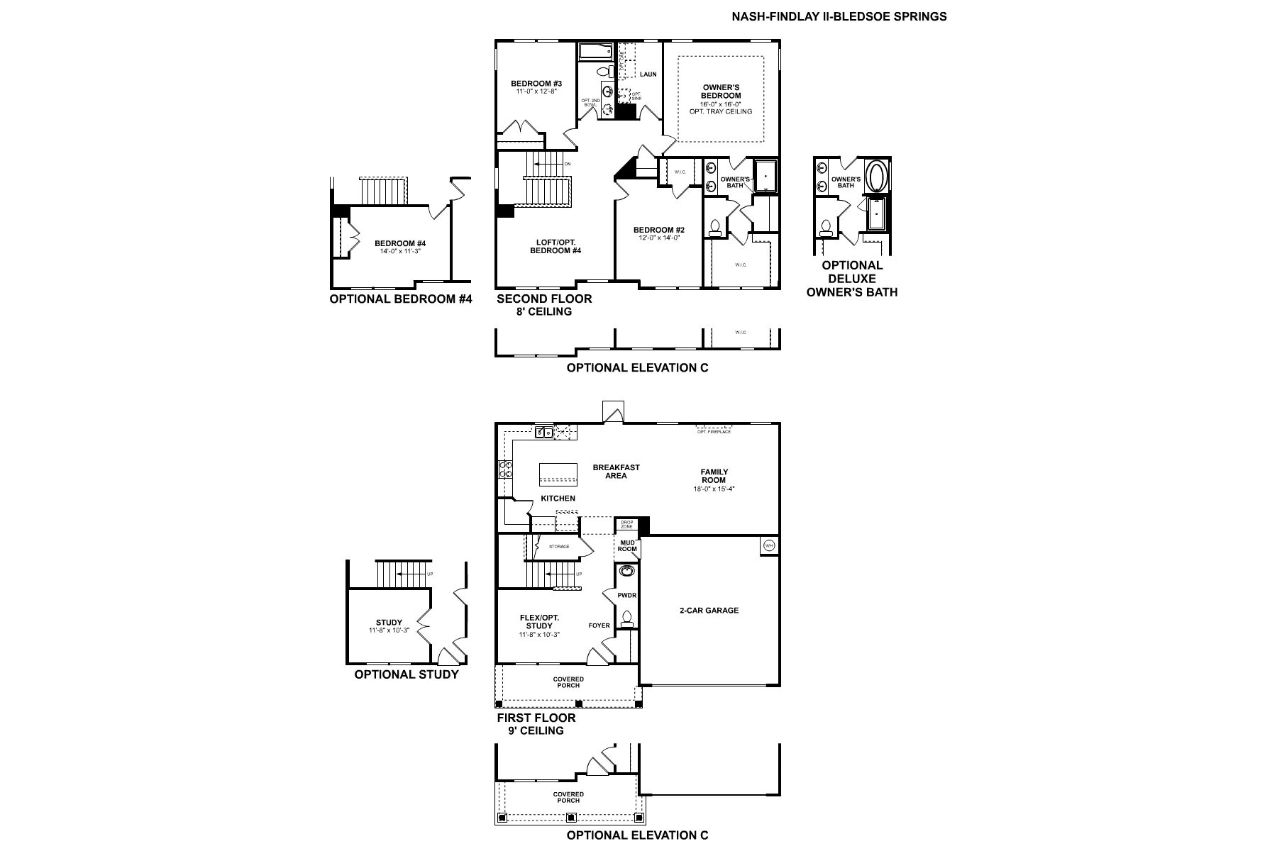 Findlay II Floorplan with Options