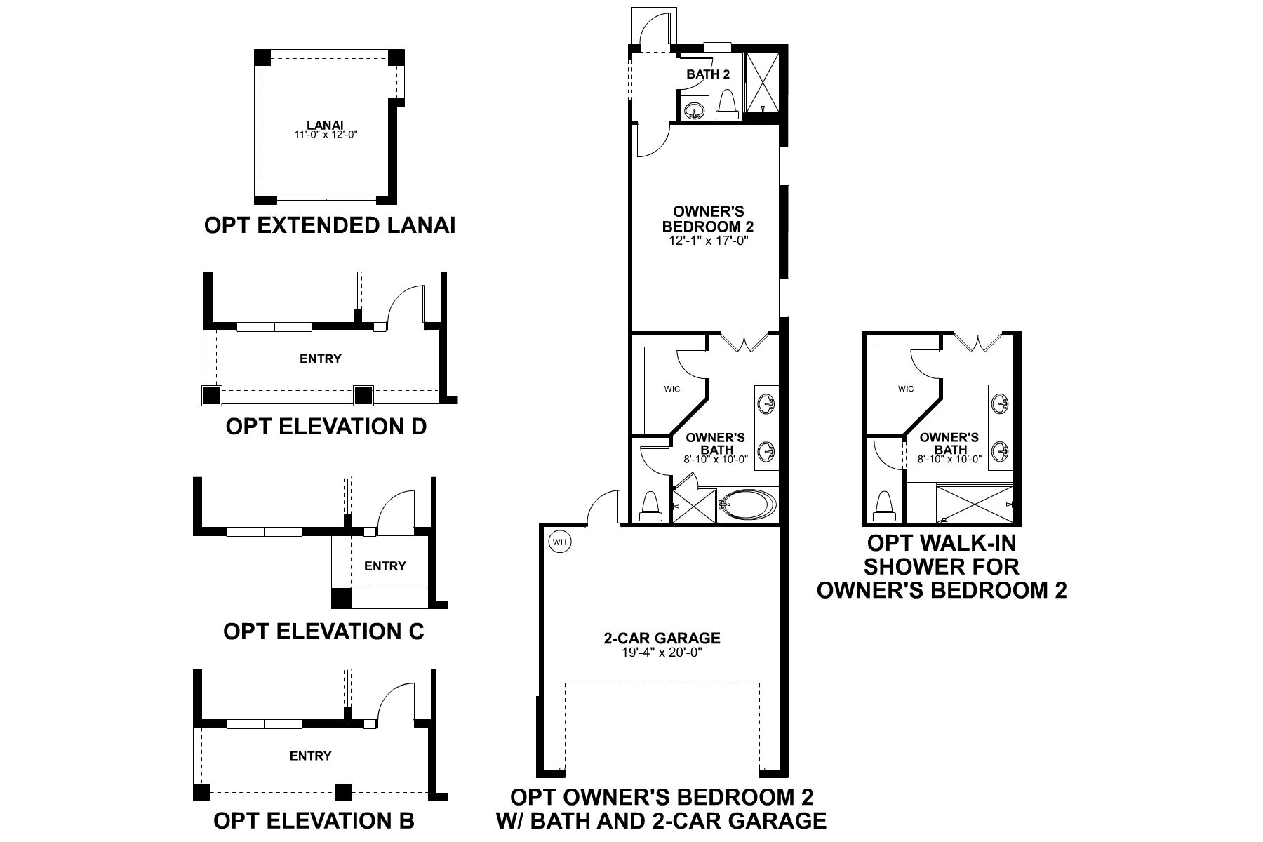 Sonoma First Floor Options