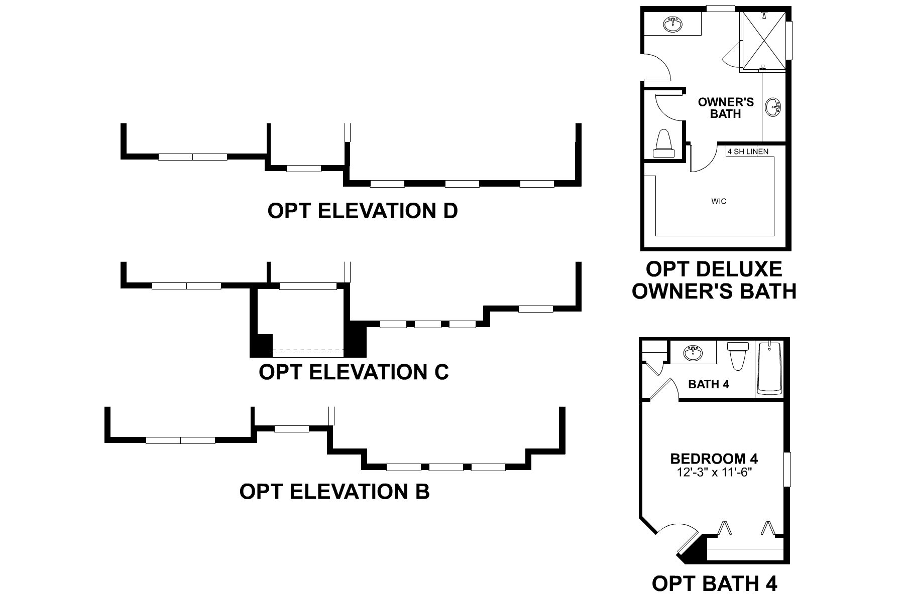 Sonoma Second Floor Options