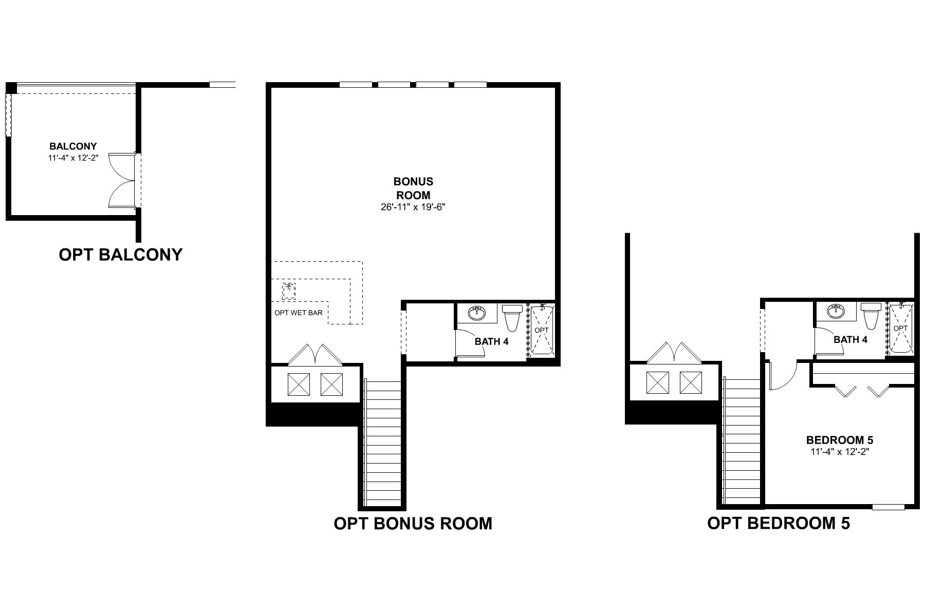 Brookhaven Second Floor Options