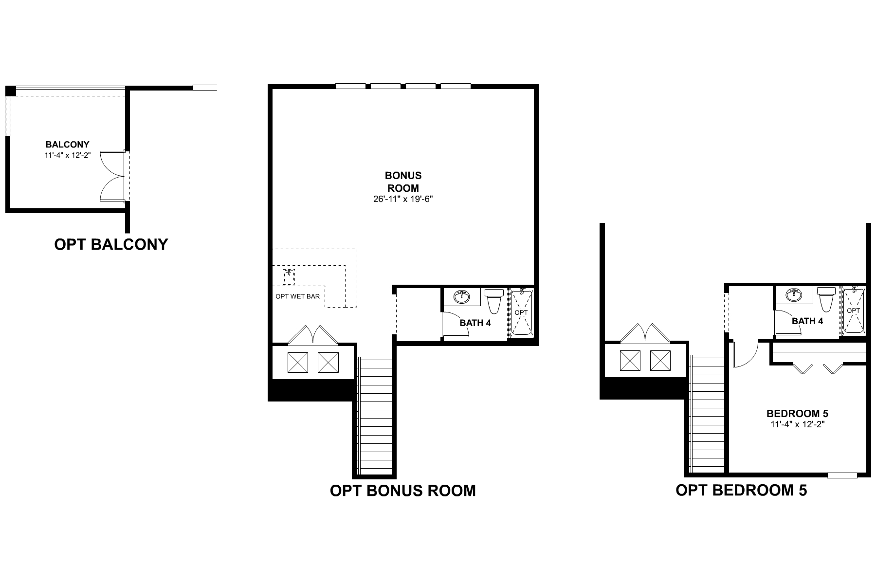 Brookhaven Second Floor Options