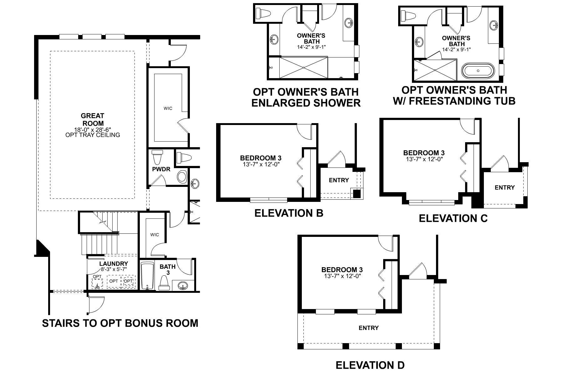 Corina First Floor Options