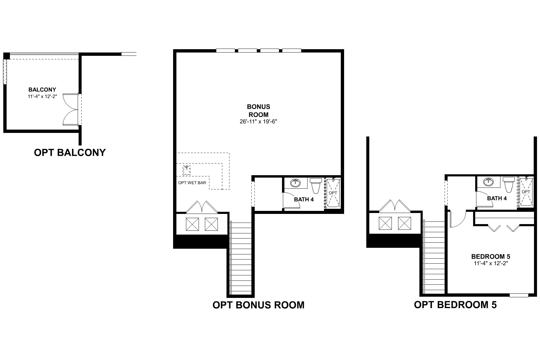 Brookhaven Second Floor Options