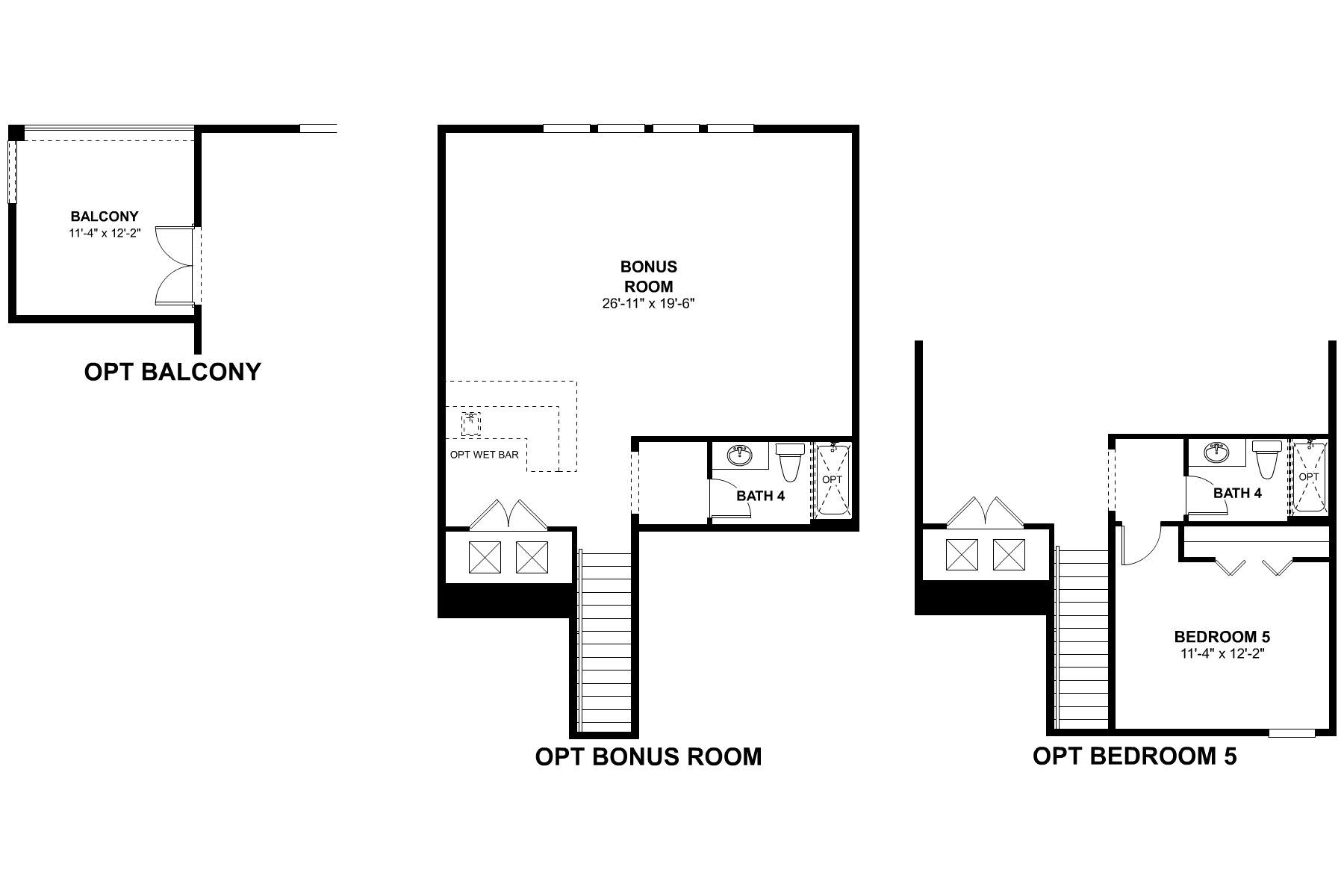 Brookhaven Second Floor Options