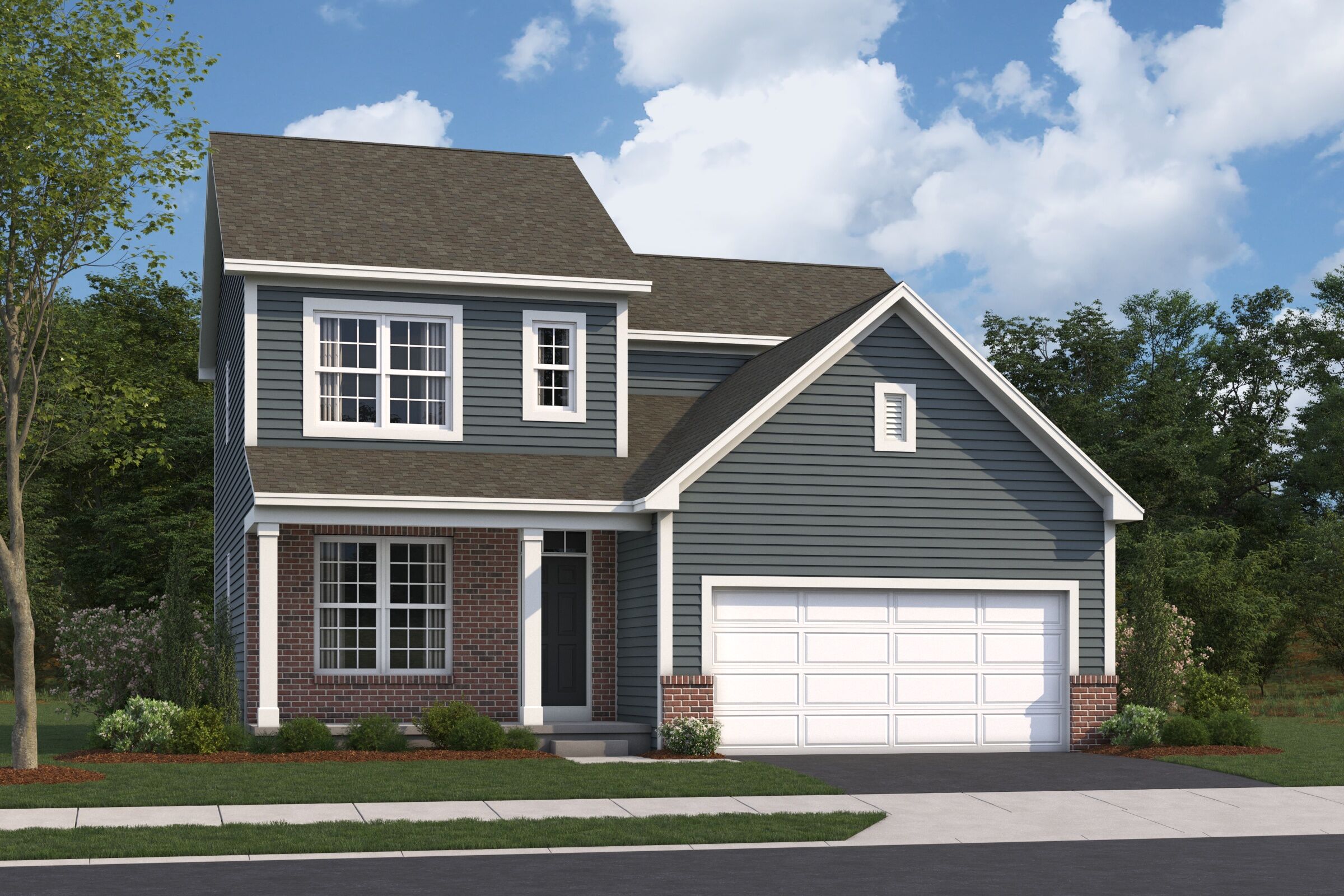 Bexley Elevation A with Brick