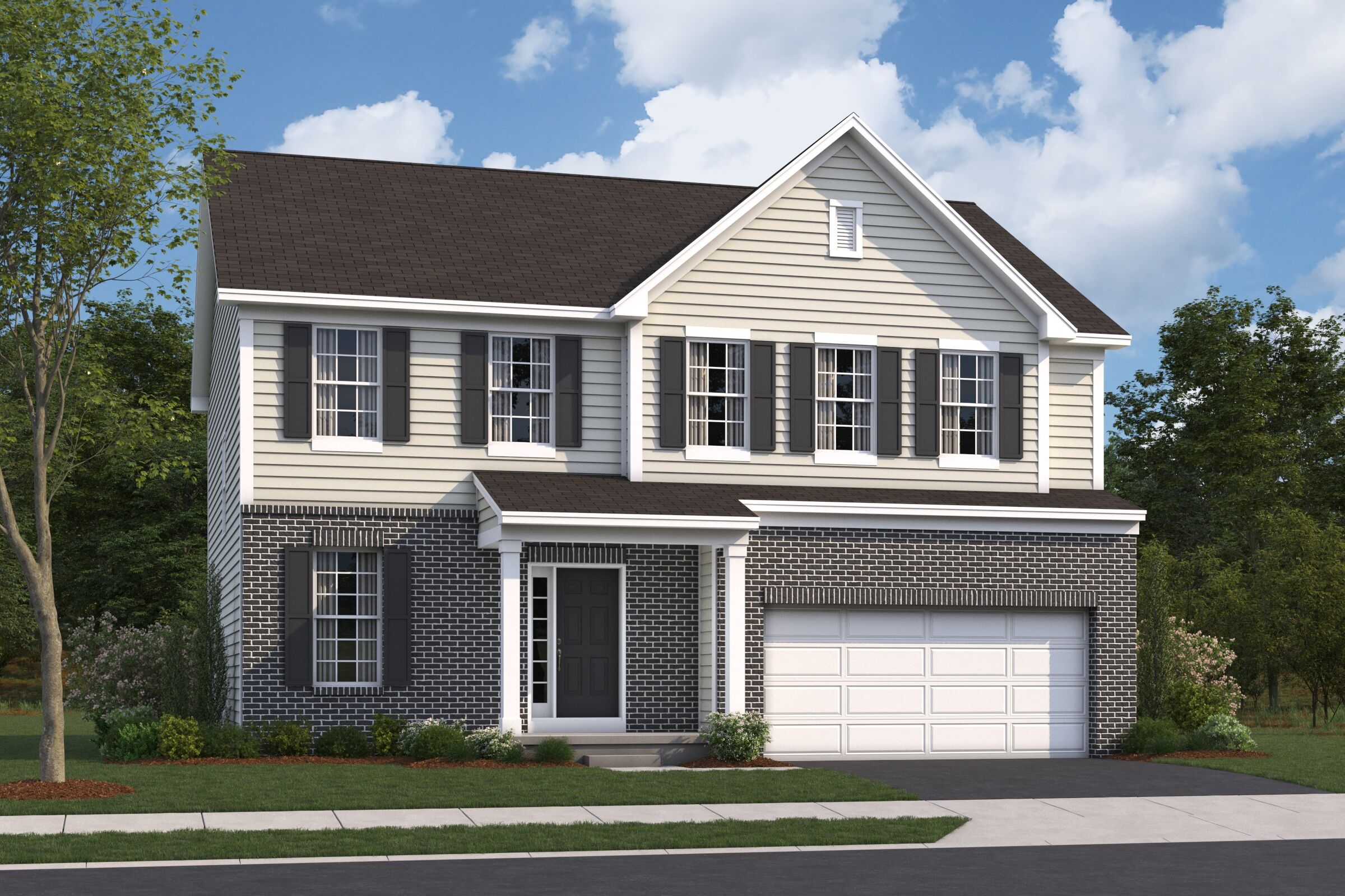 Findlay Elevation A with Brick