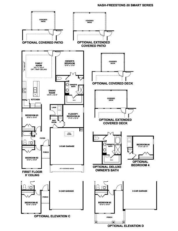 Freestone Floorplan with Options