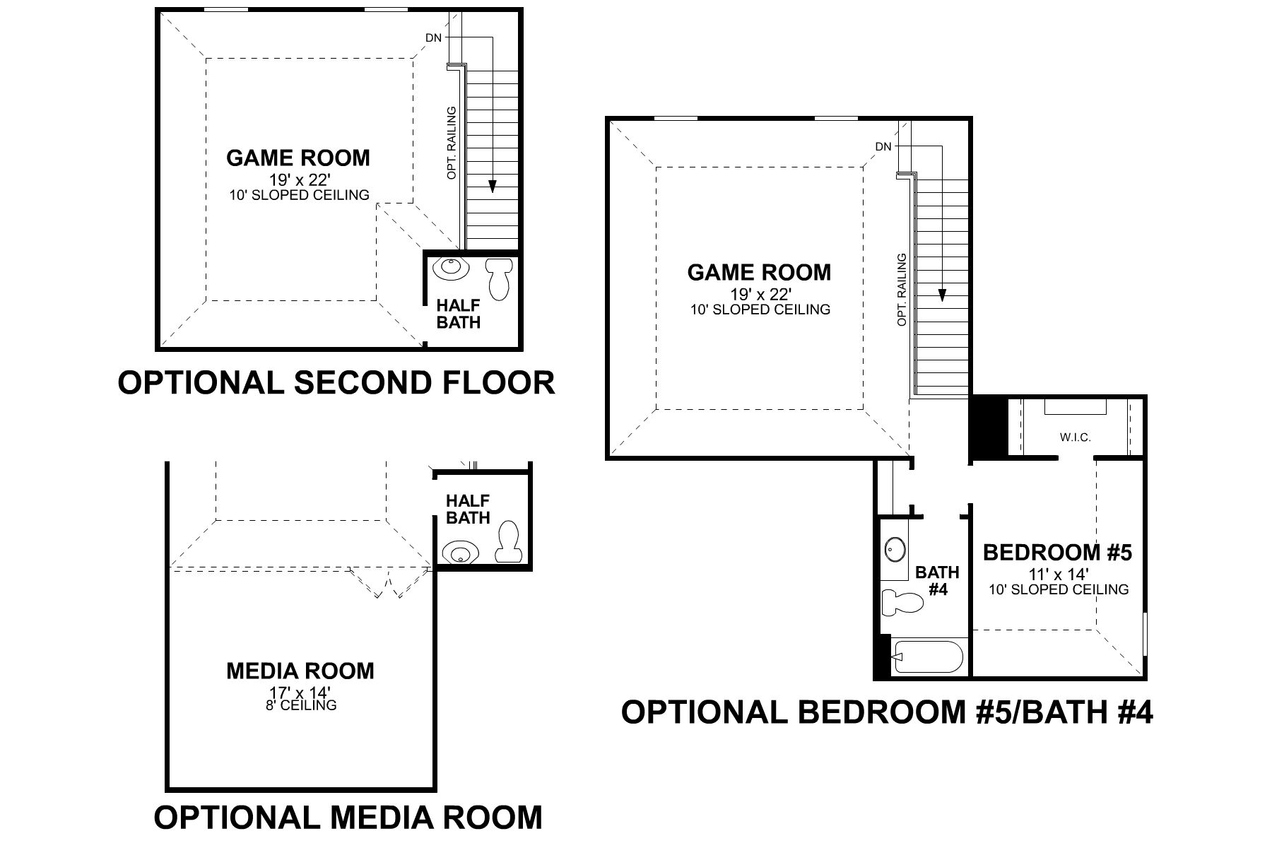 Angelina Second Floor Options
