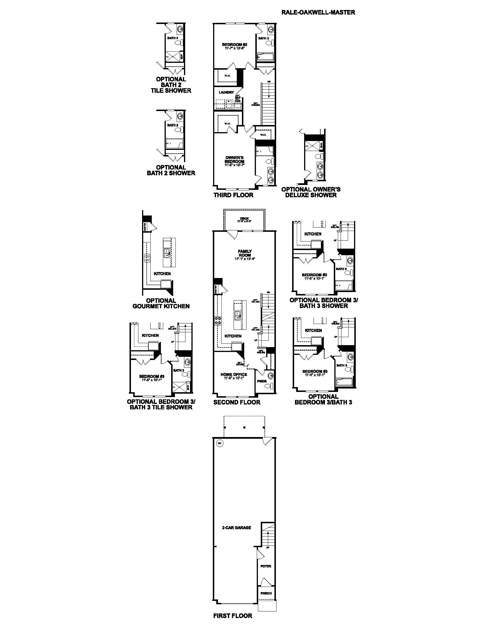 Oakwell Floorplan Elevation A