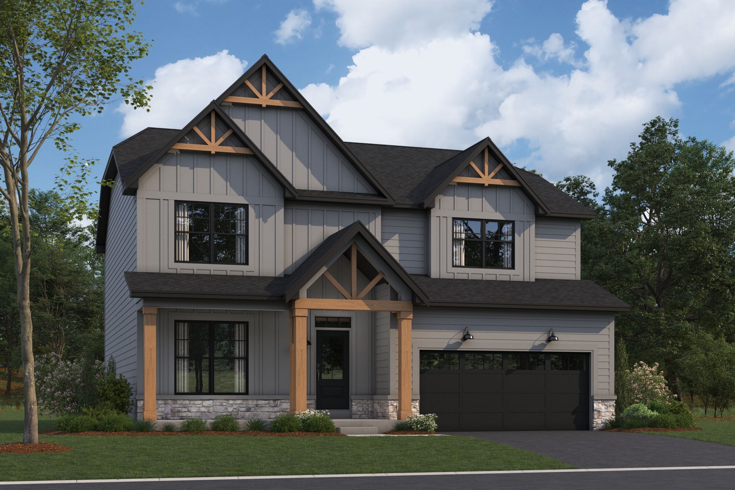 Dunbar Elevation Rustic Farmhouse