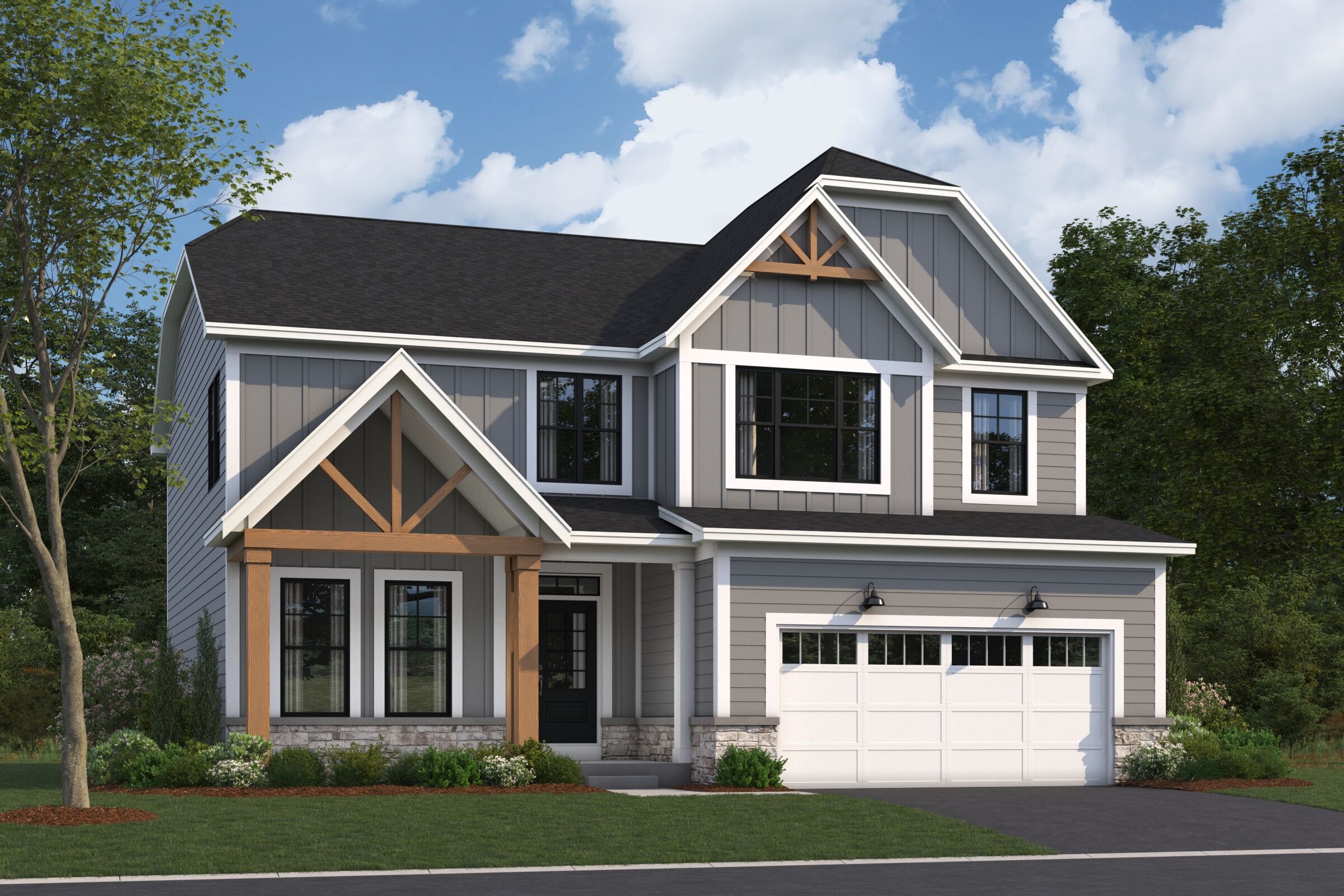 Easton Elevation Rustic Farmhouse