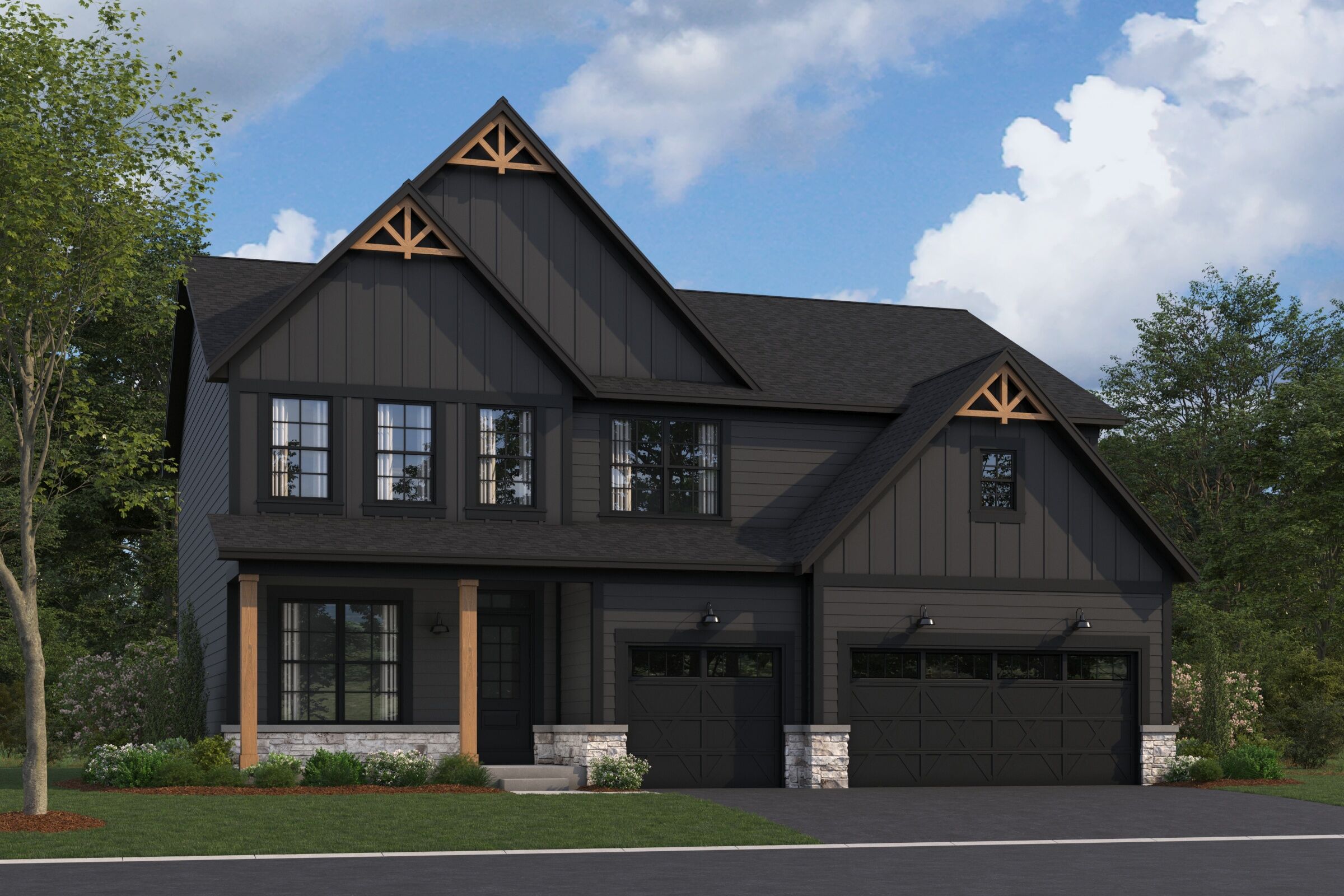 Essex Elevation Urban Farmhouse