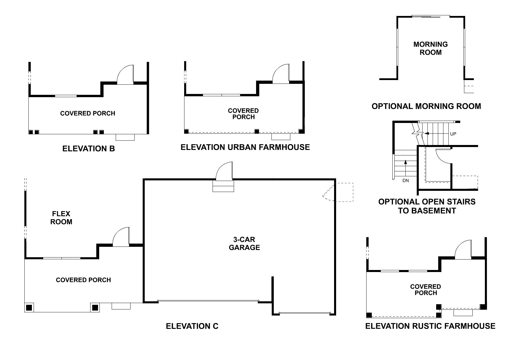 Easton First Floor Options