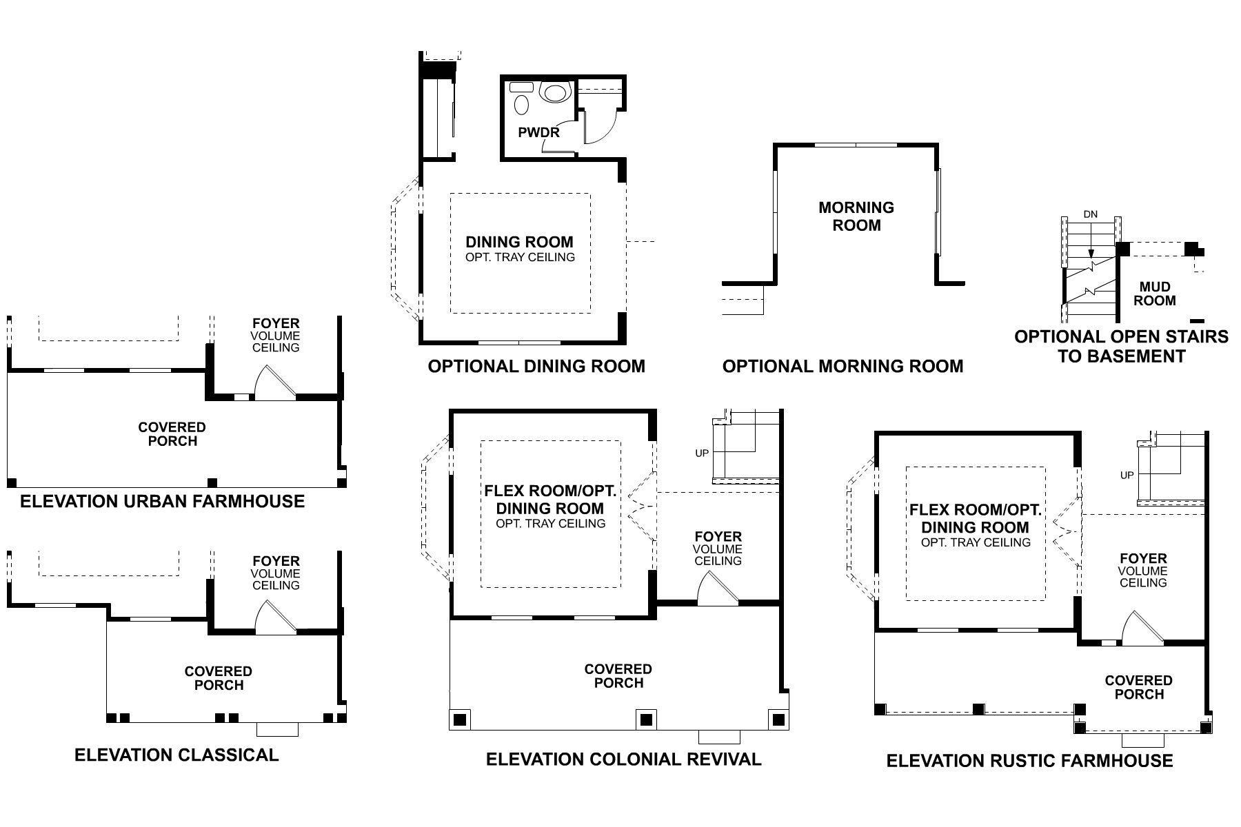 Fairchild First Floor Options