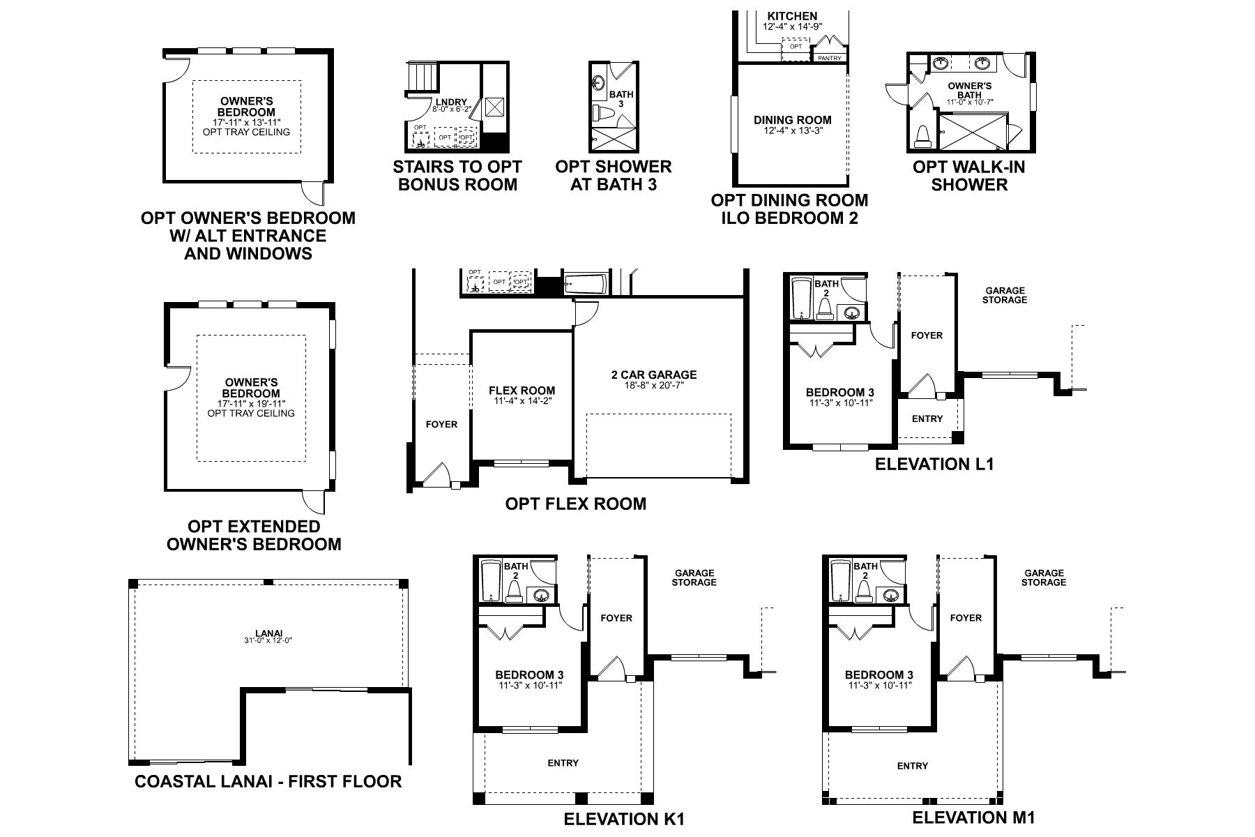 Corina First Floor Options