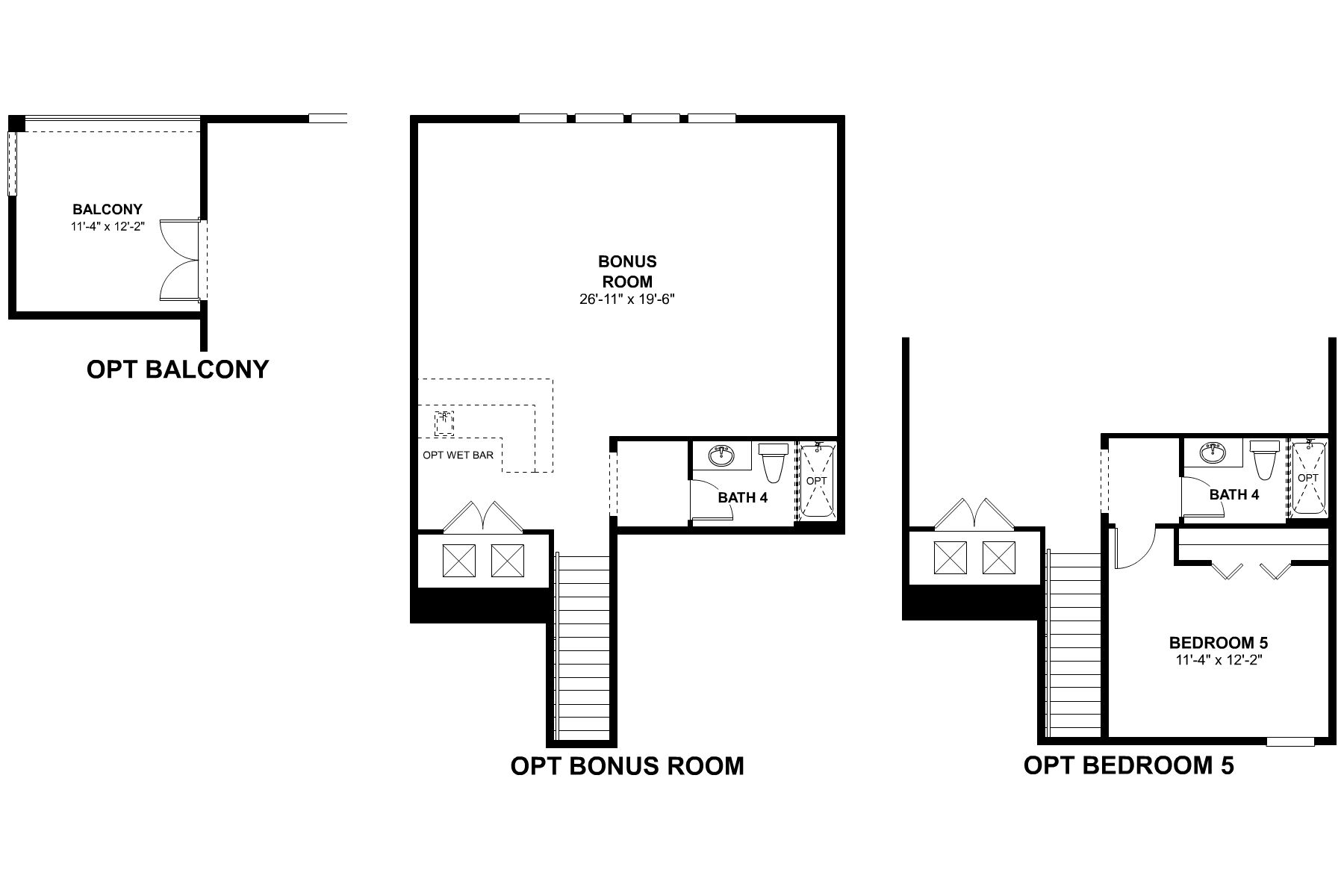 Brookhaven Second Floor Options