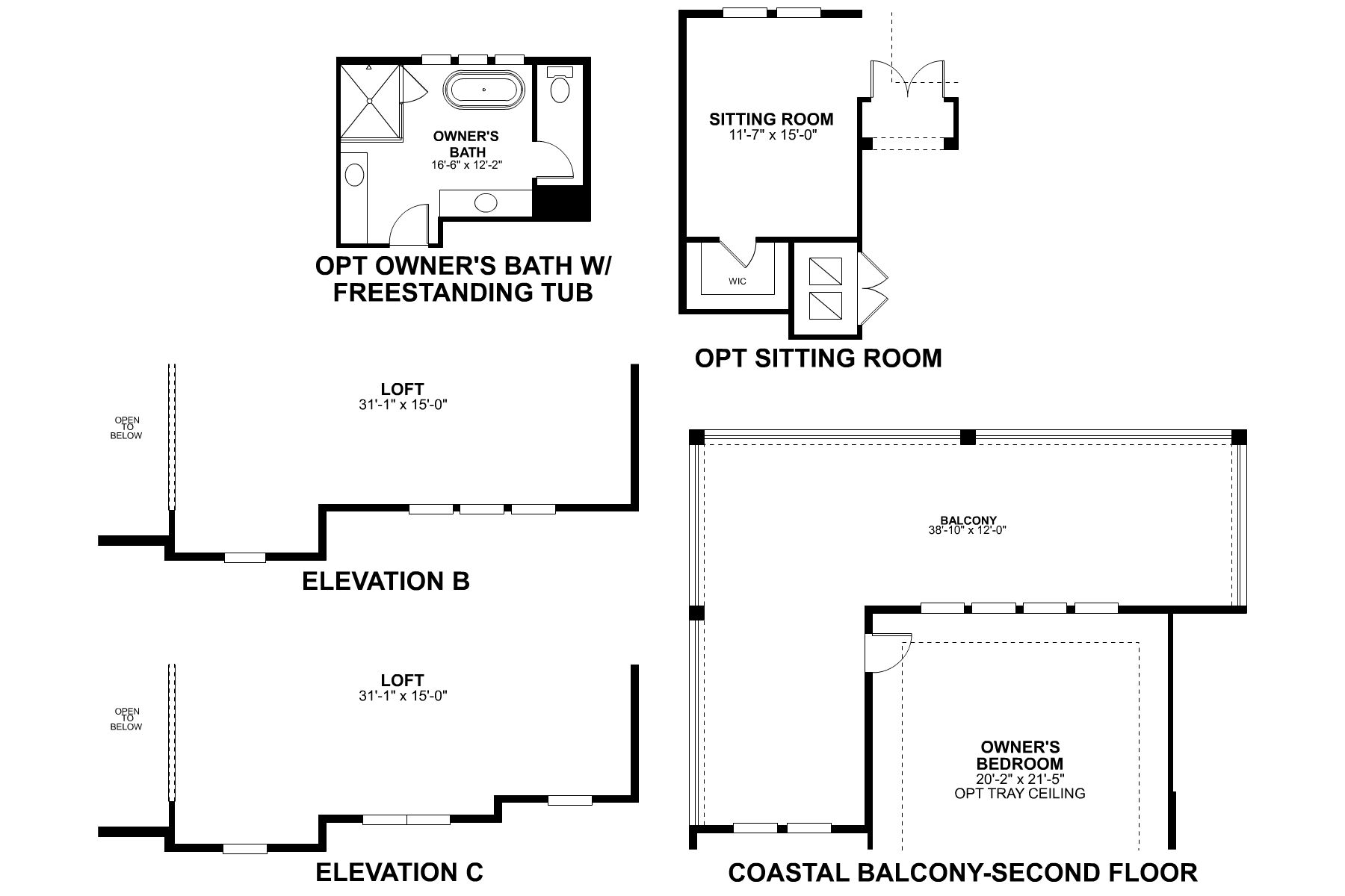 Newport Second Floor Options