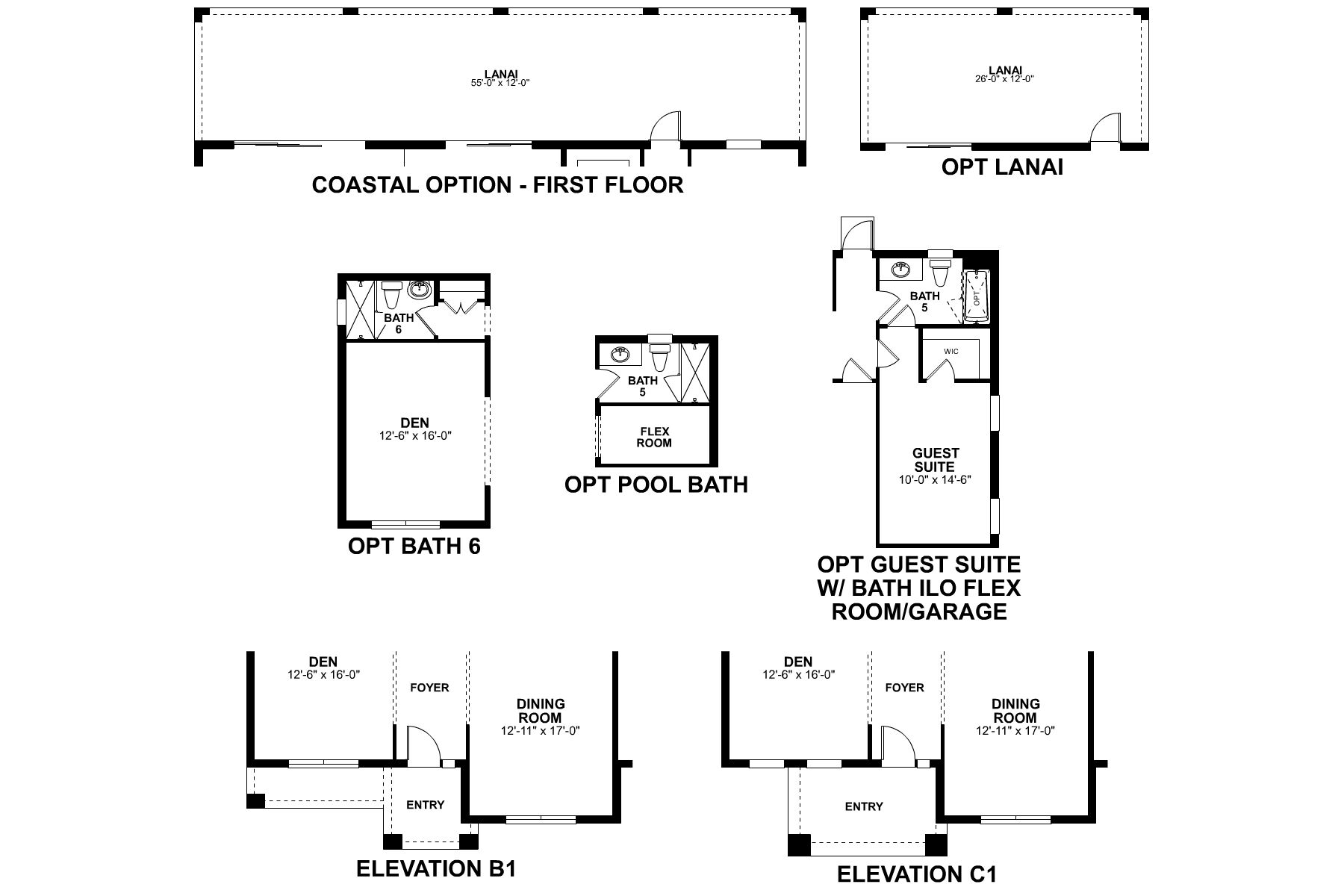 Grandview First Floor Options