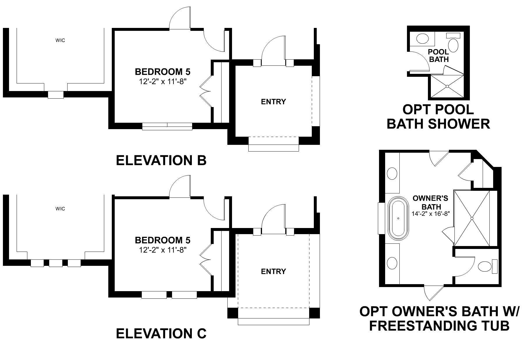 Serenity First Floor Options