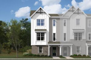 3 Story Townhome Elevation Farmhouse