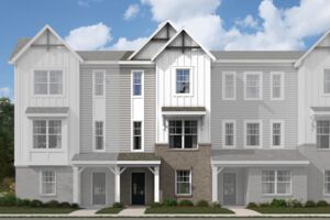 3 Story Townhome Elevation Farmhouse