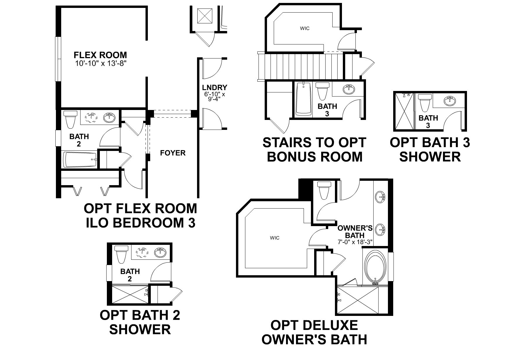 Piedmont First Floor Options