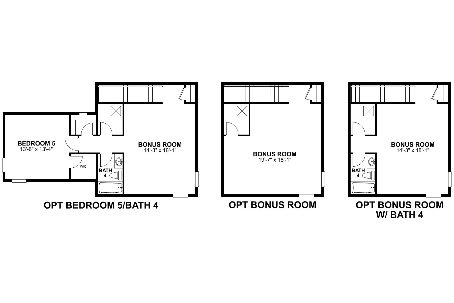 Piedmont Second Floor Options