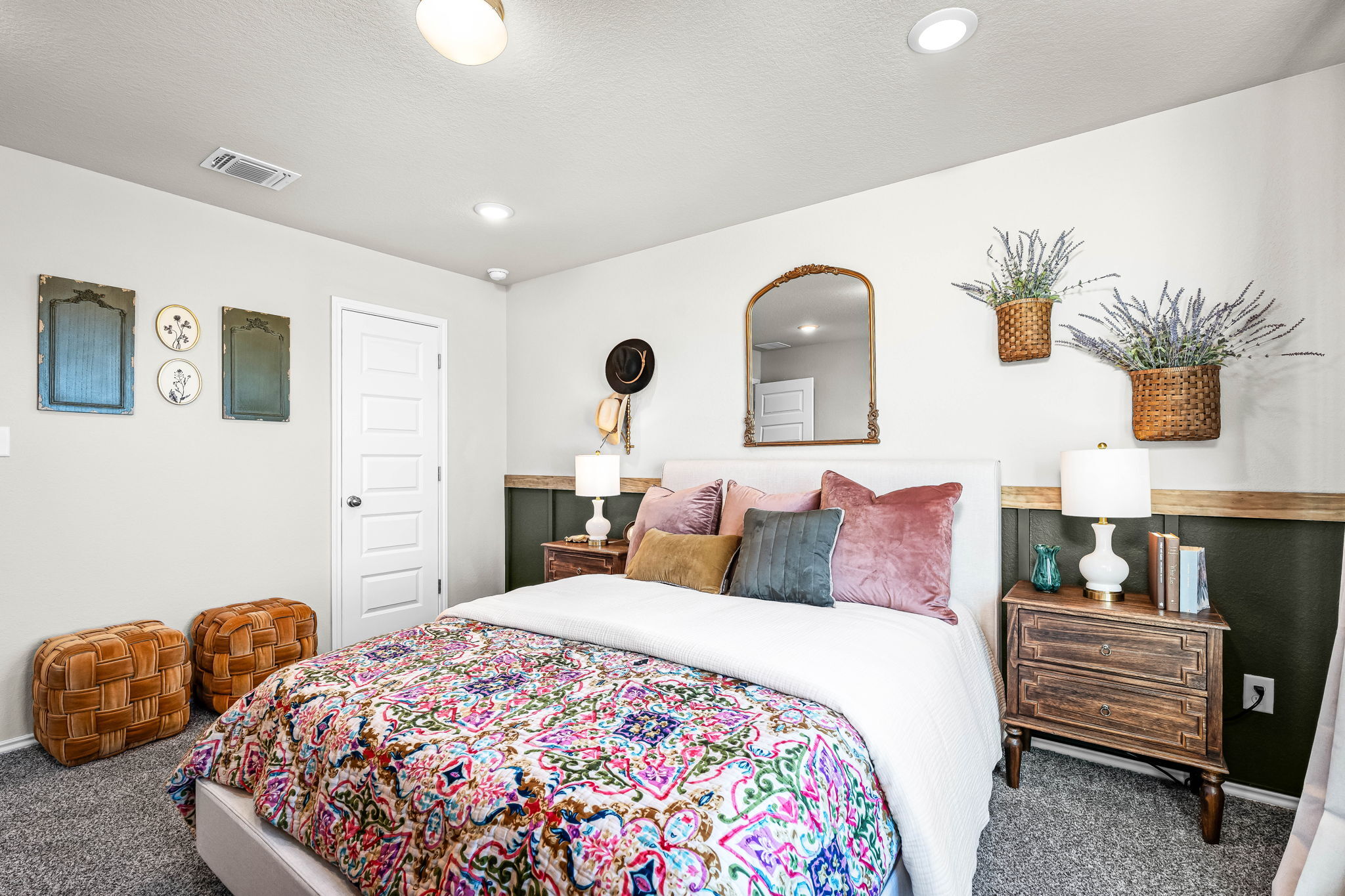 These are the secondary bedrooms of the Hawkins plan and is the model home in Carillon at 13305 E...