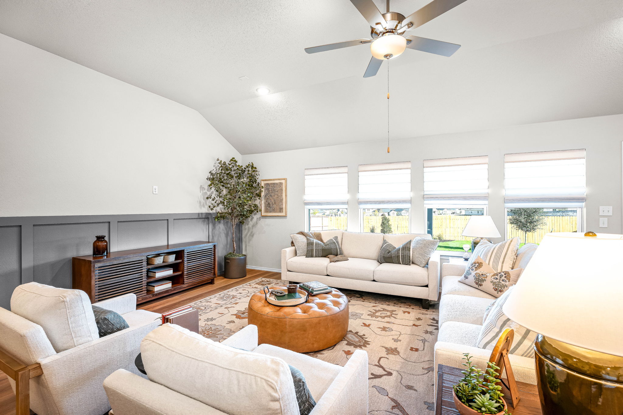 This is the living area of the Hawkins plan and is the model home in Carillon at 13305 Eppright T...