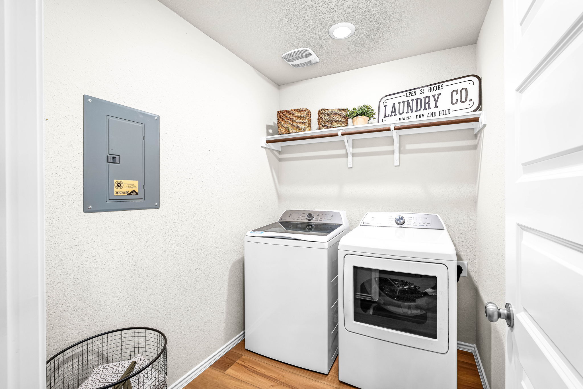 This is the laundry room in the Hawkins plan and is the model home in Carillon at 13305 Eppright ...